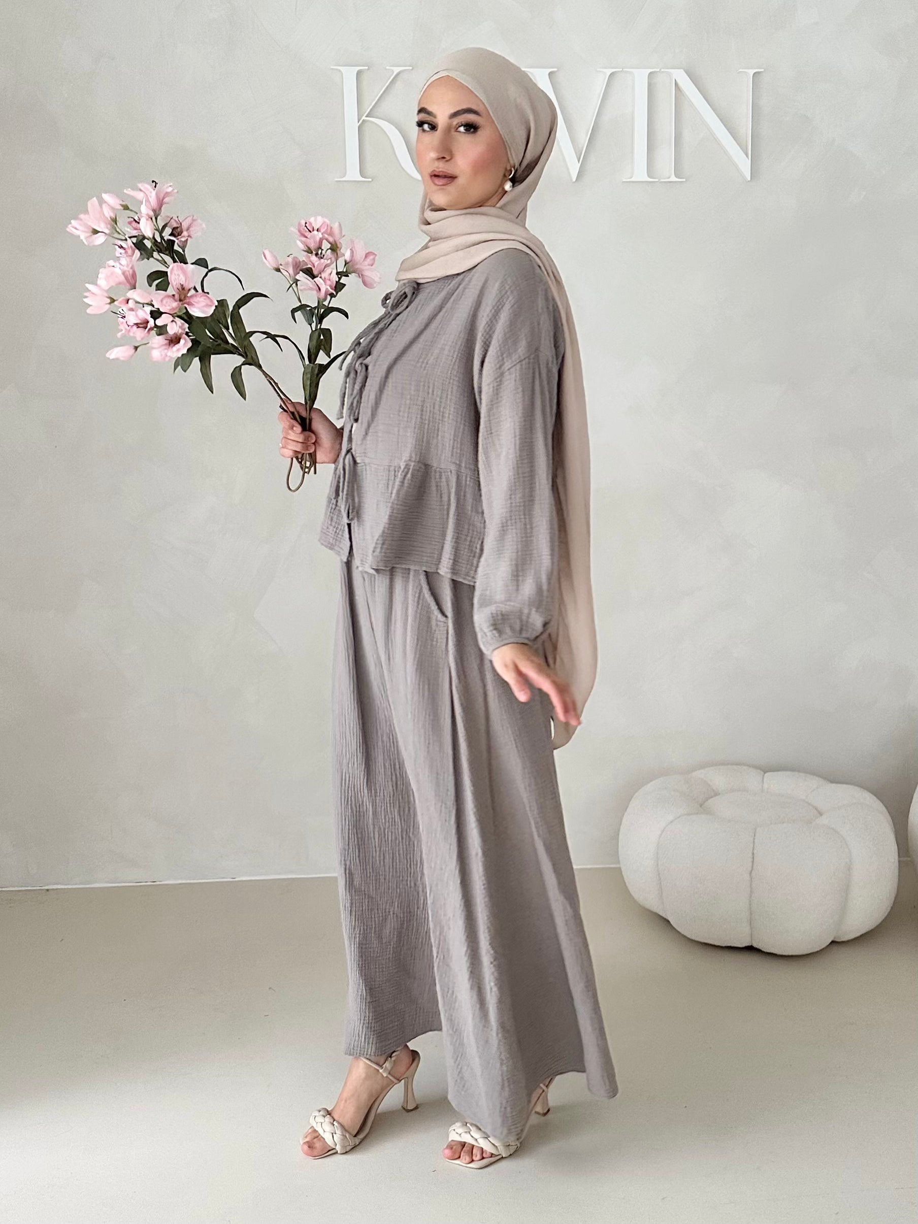 Costume deux pièces JUPE en mousseline AVEC LACETS