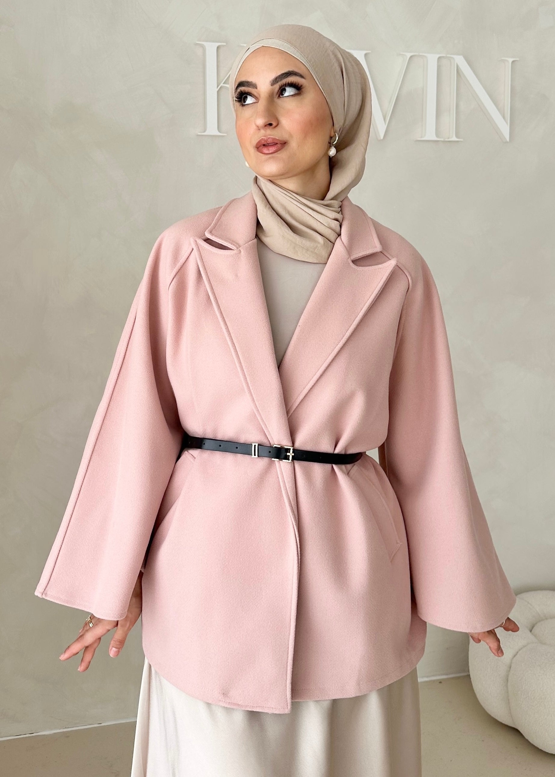 Veste blazer avec ceinture