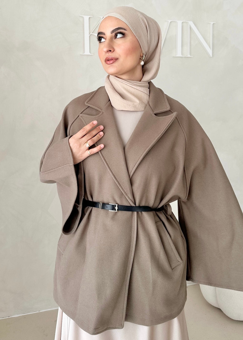 Veste blazer avec ceinture