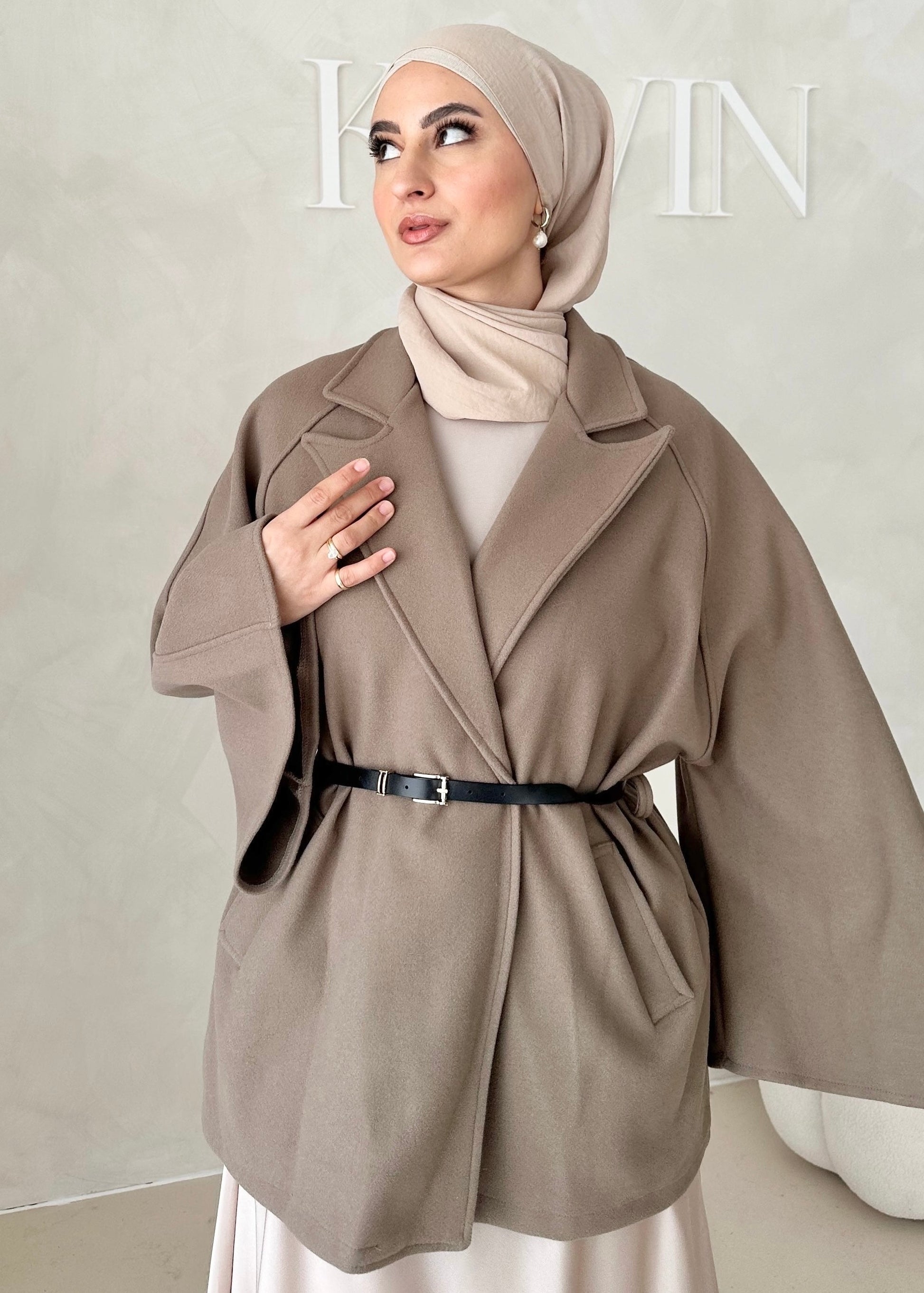 Veste blazer avec ceinture