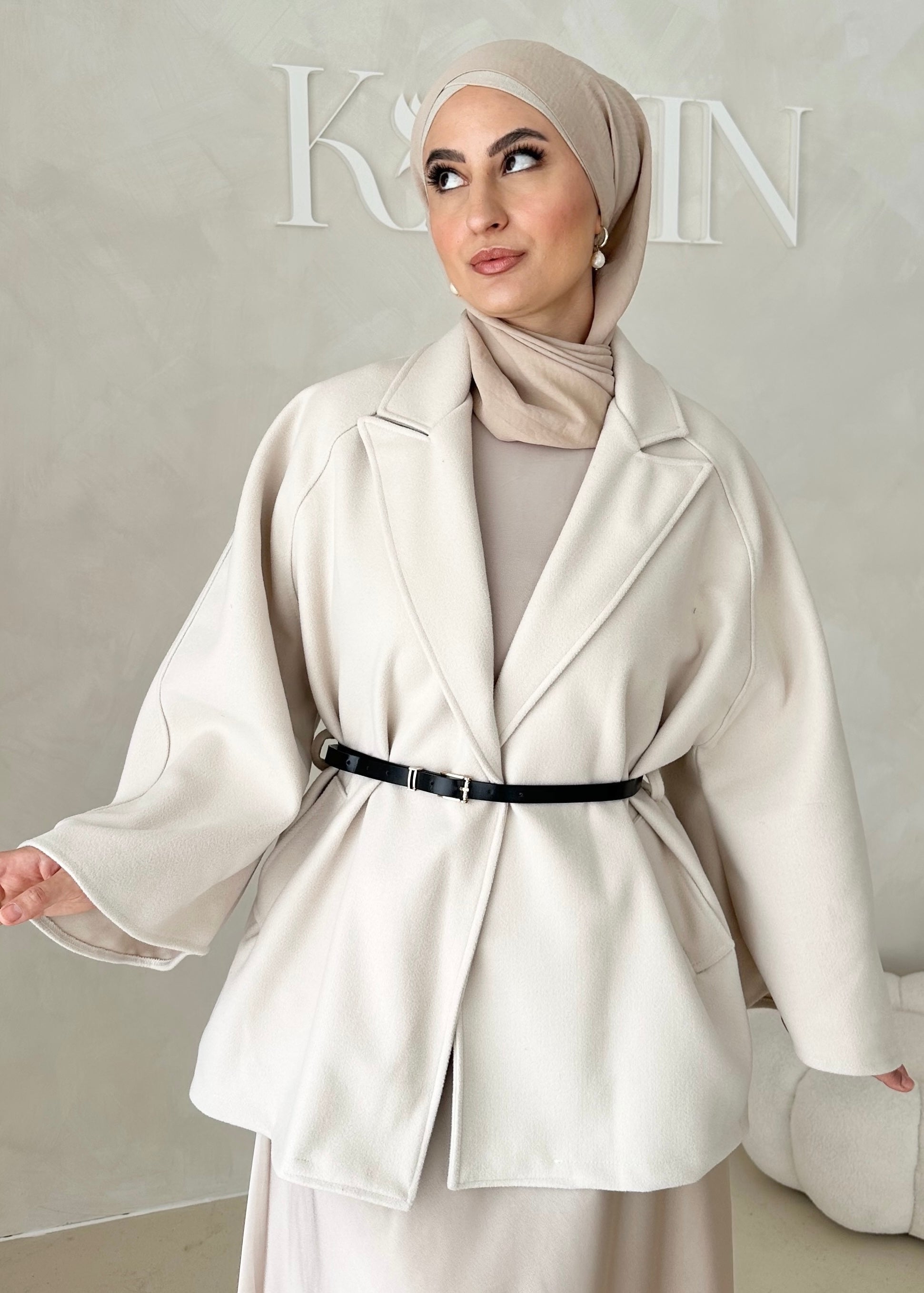 Veste blazer avec ceinture