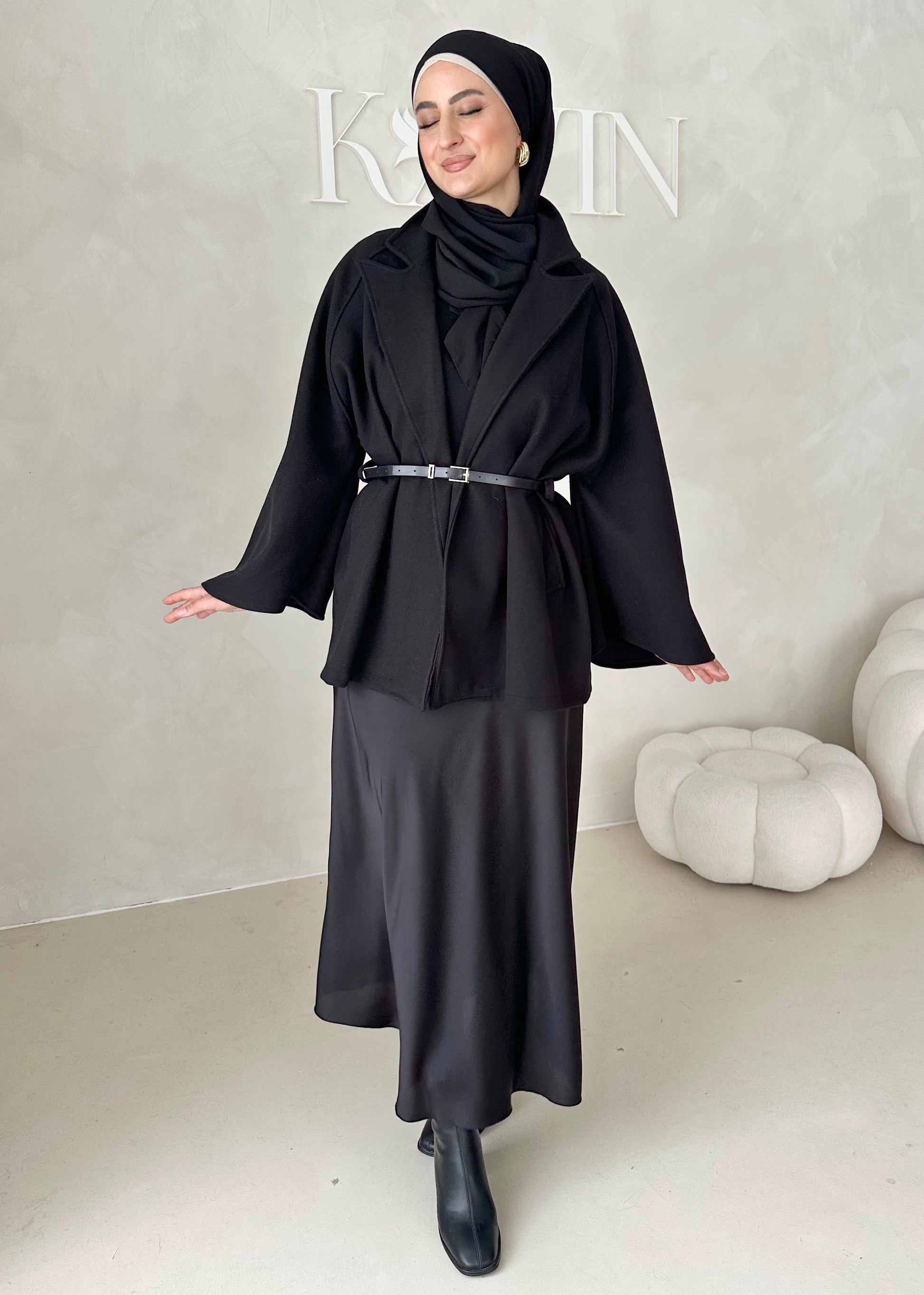 Veste blazer avec ceinture