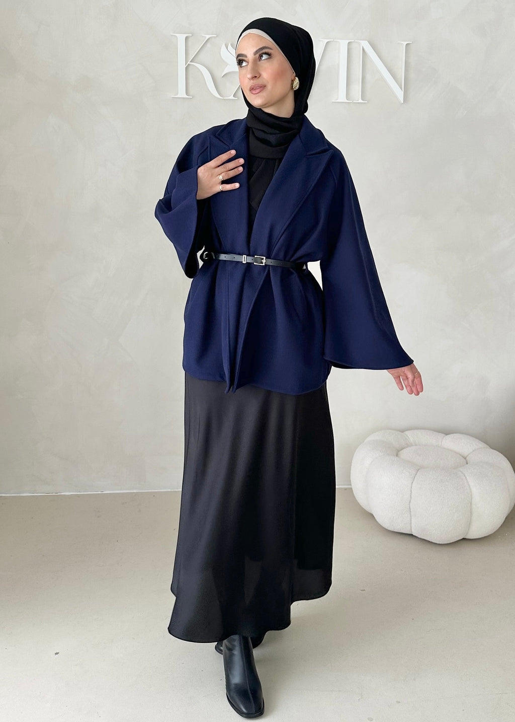 Veste blazer avec ceinture