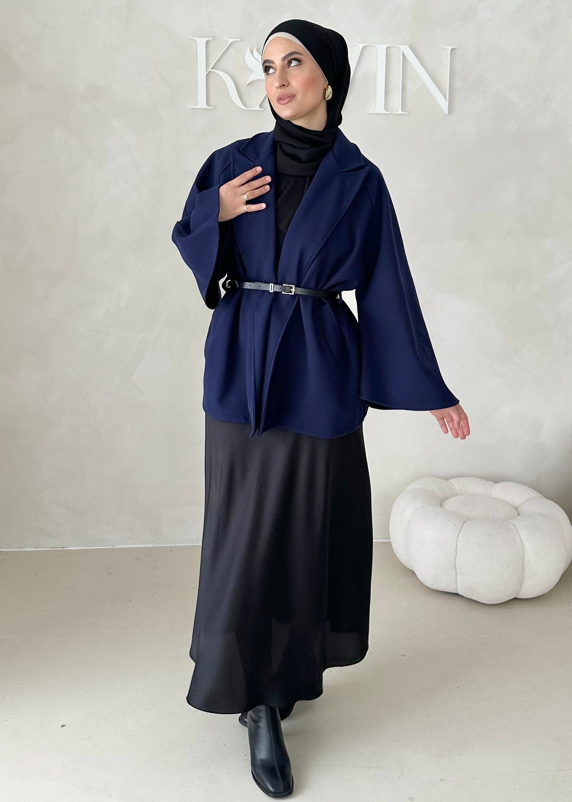 Veste blazer avec ceinture