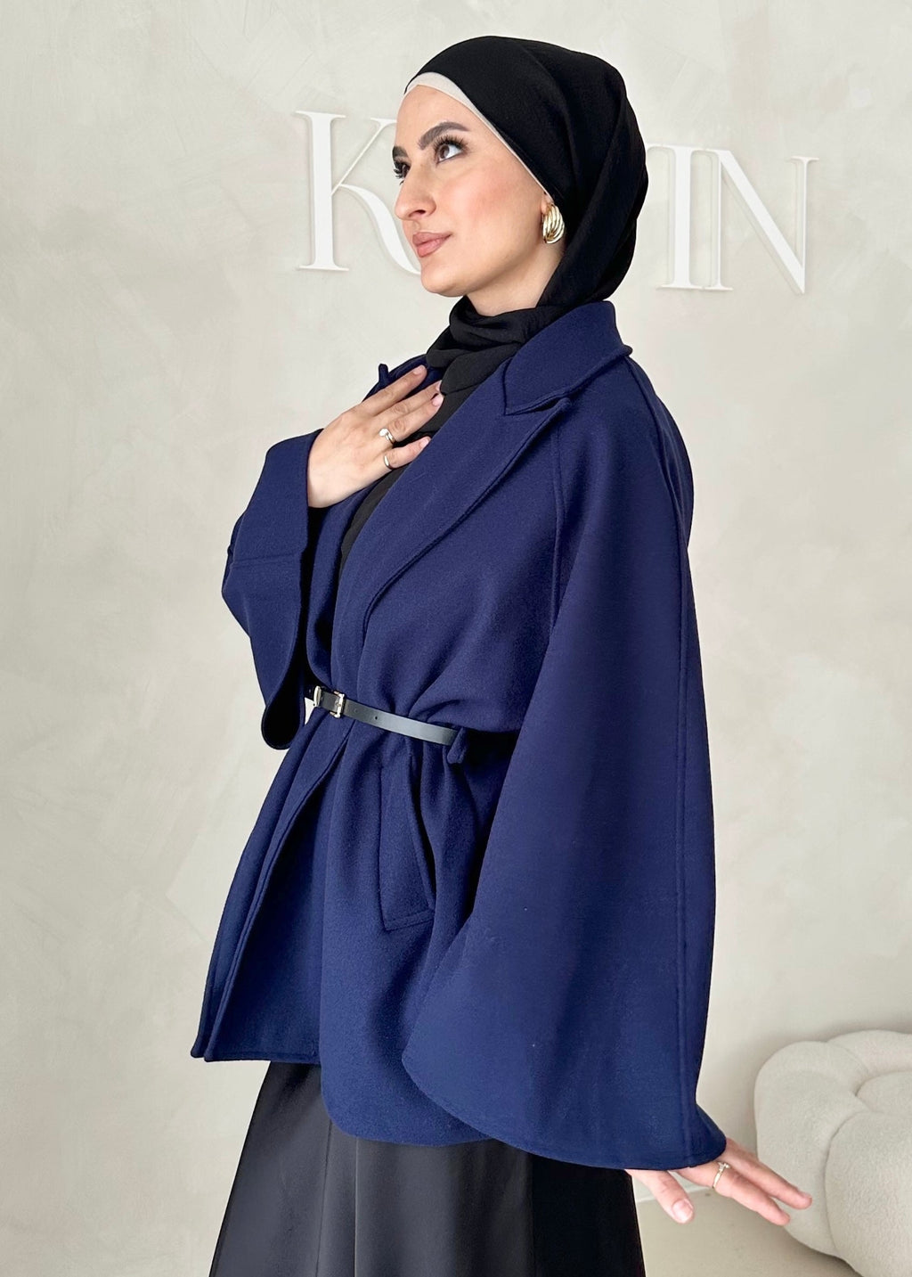 Veste blazer avec ceinture