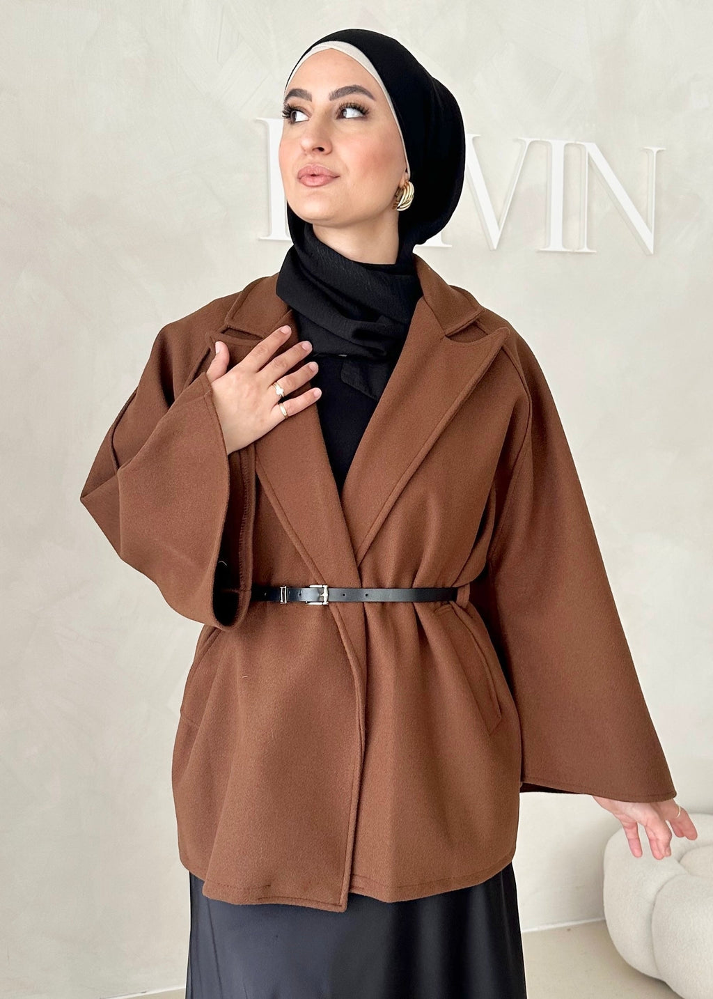 Veste blazer avec ceinture