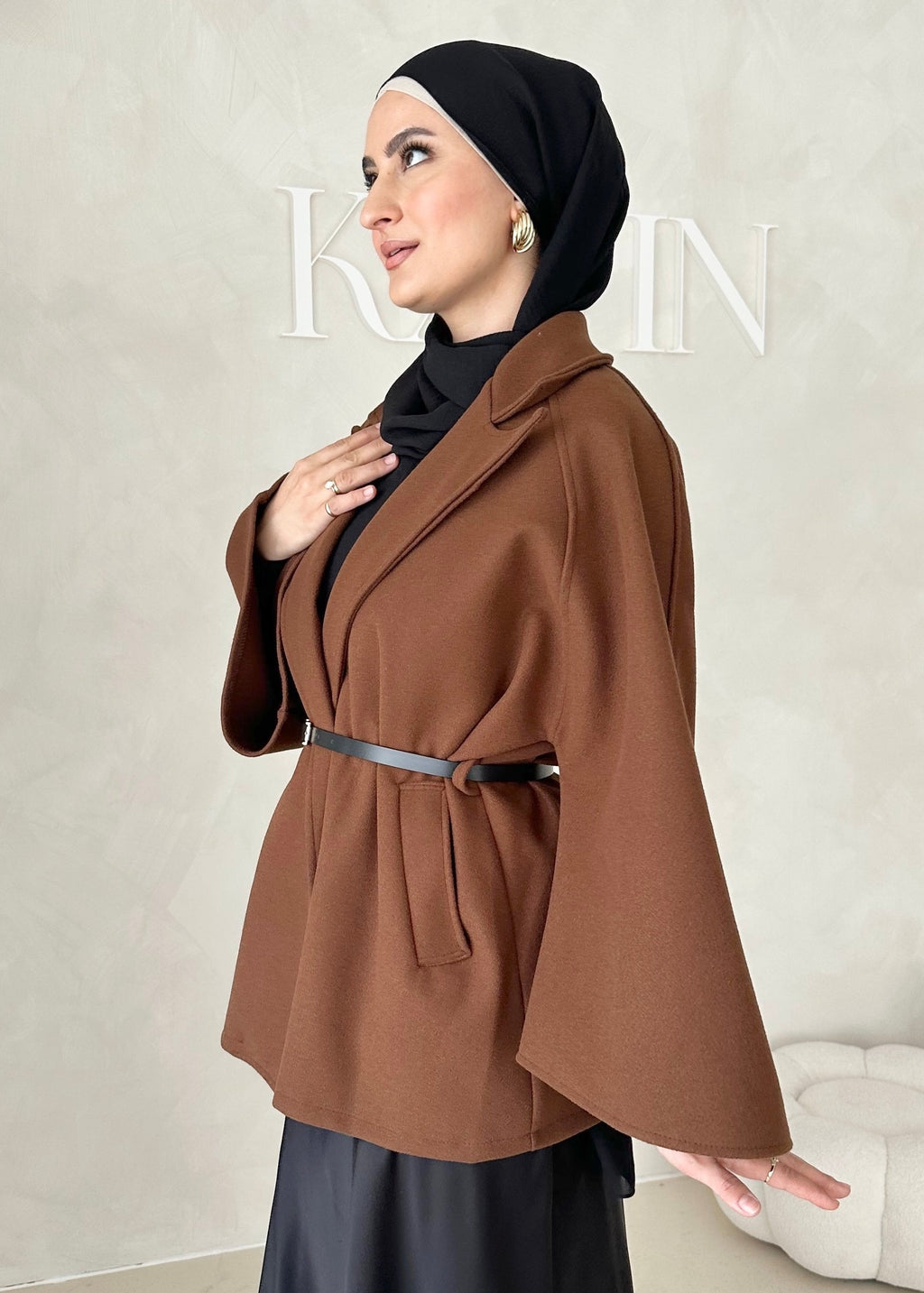 Veste blazer avec ceinture