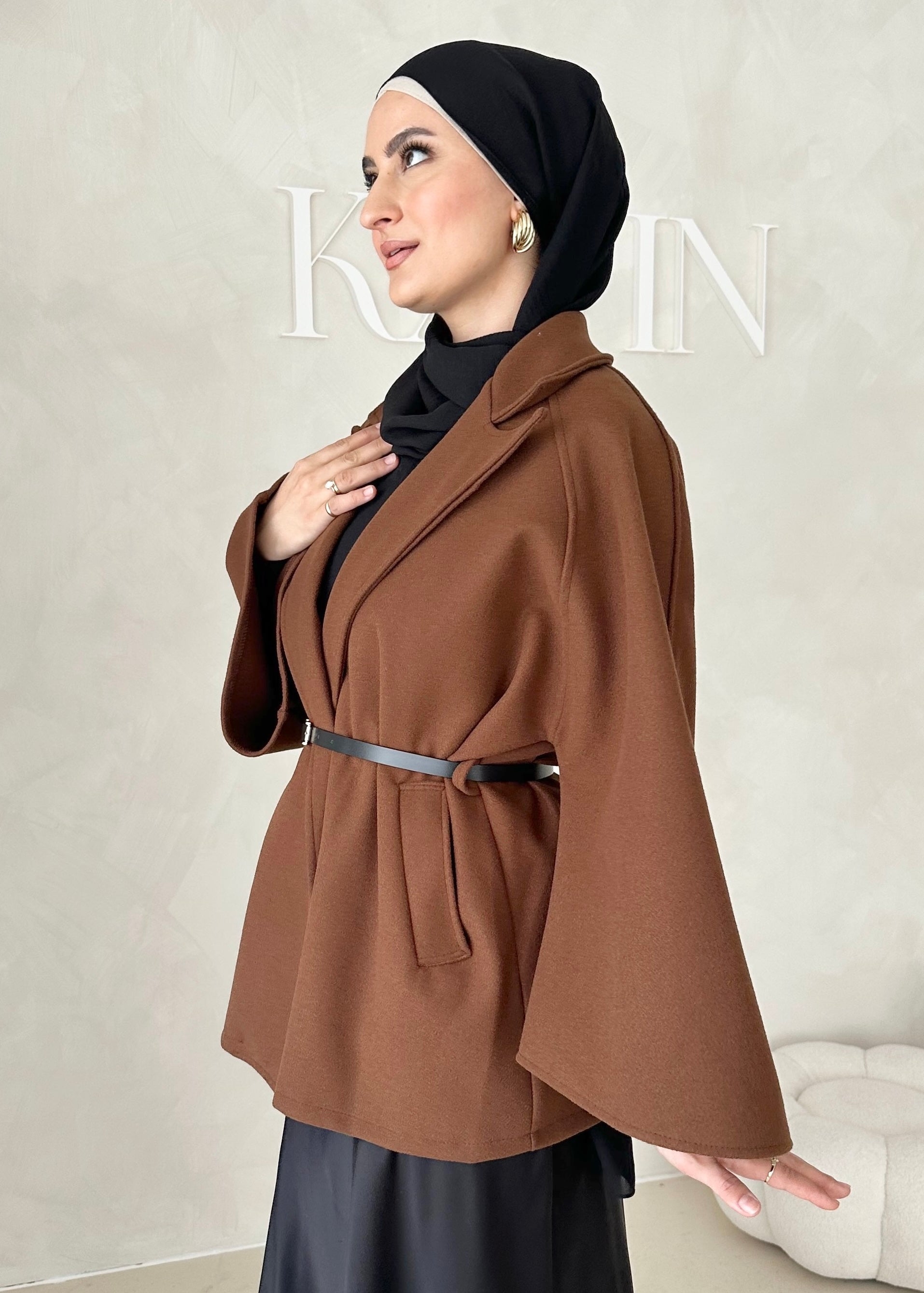 Veste blazer avec ceinture