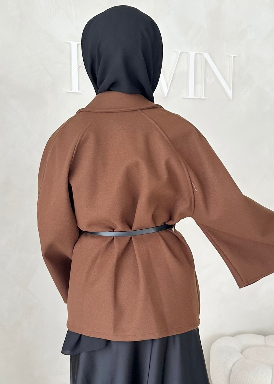 Veste blazer avec ceinture