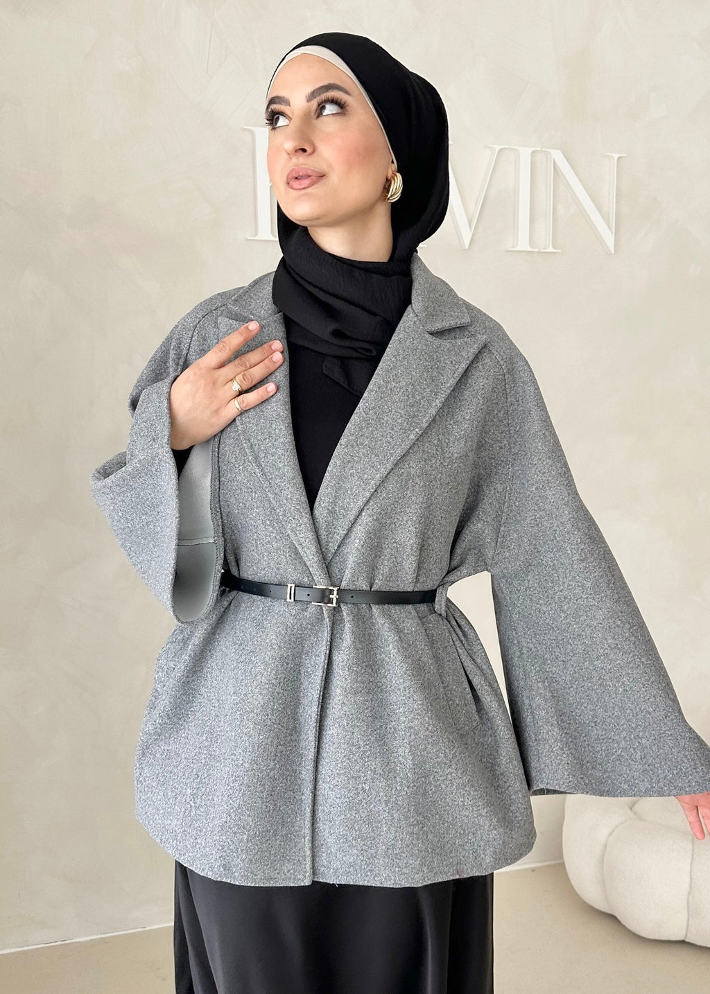 Veste blazer avec ceinture