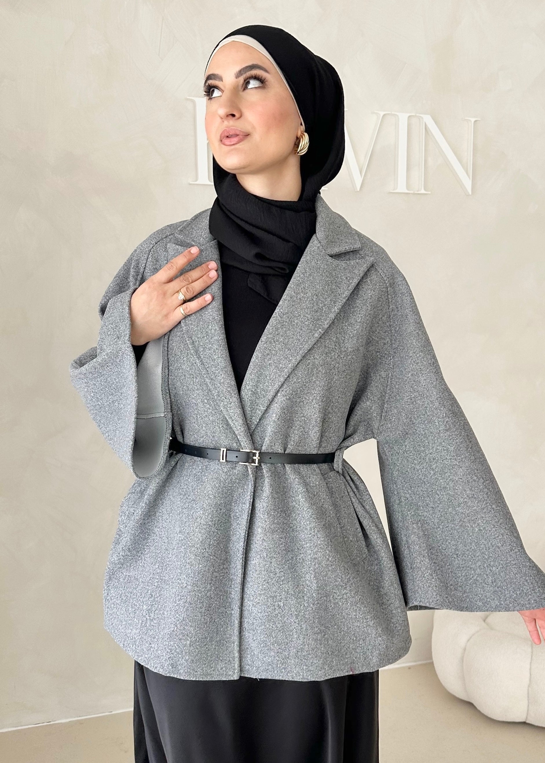 Veste blazer avec ceinture