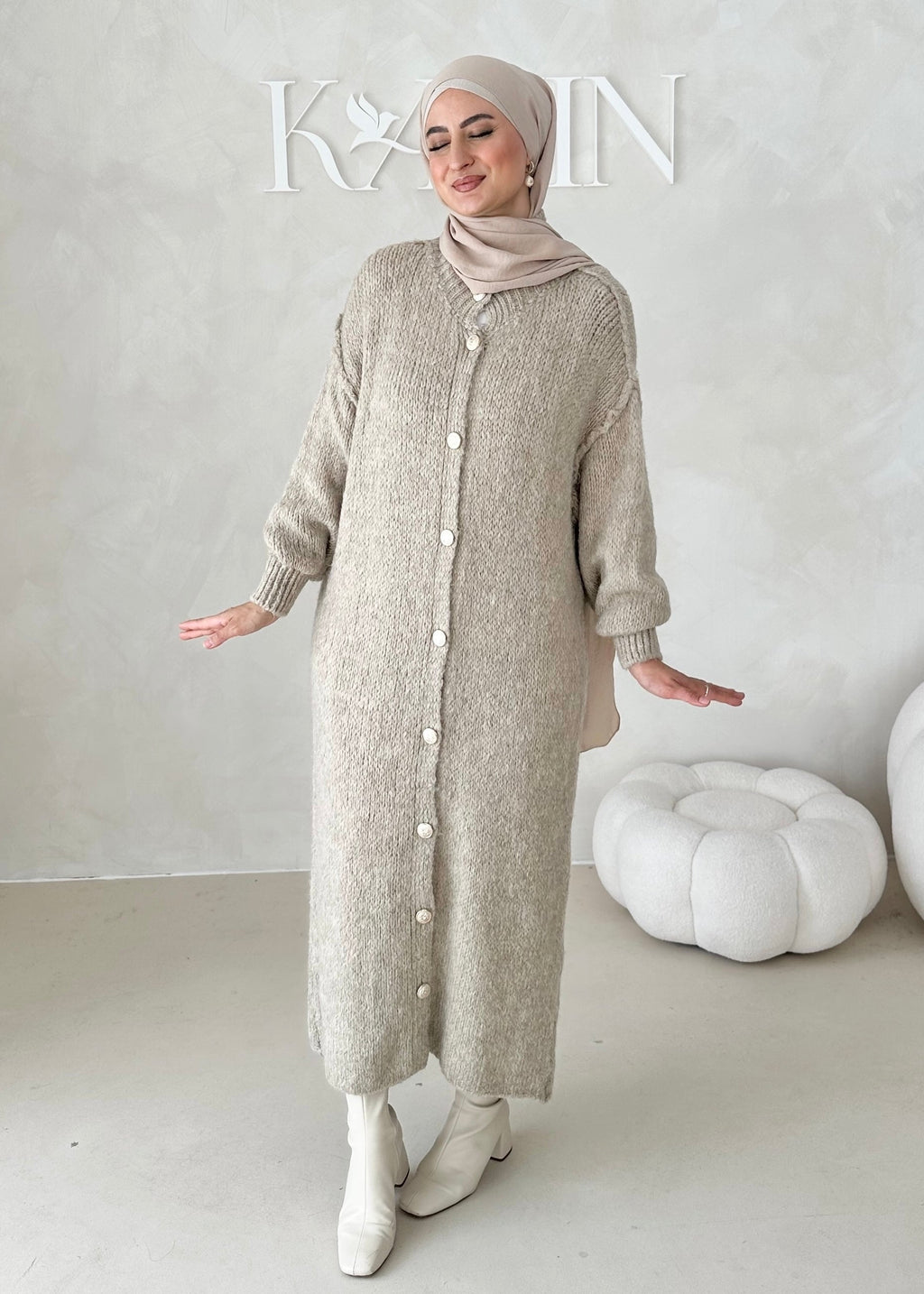 Cardigan LONG Cloche