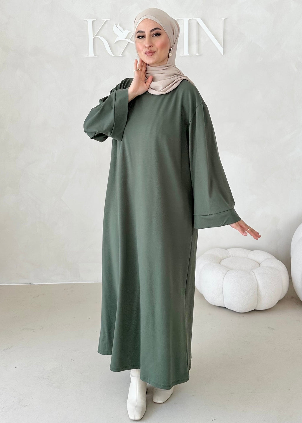 Robe confortable à manches larges