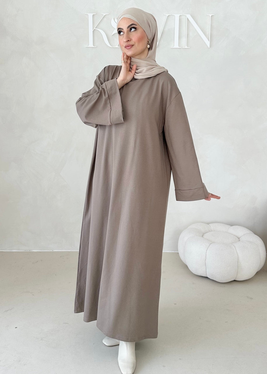 Robe confortable à manches larges
