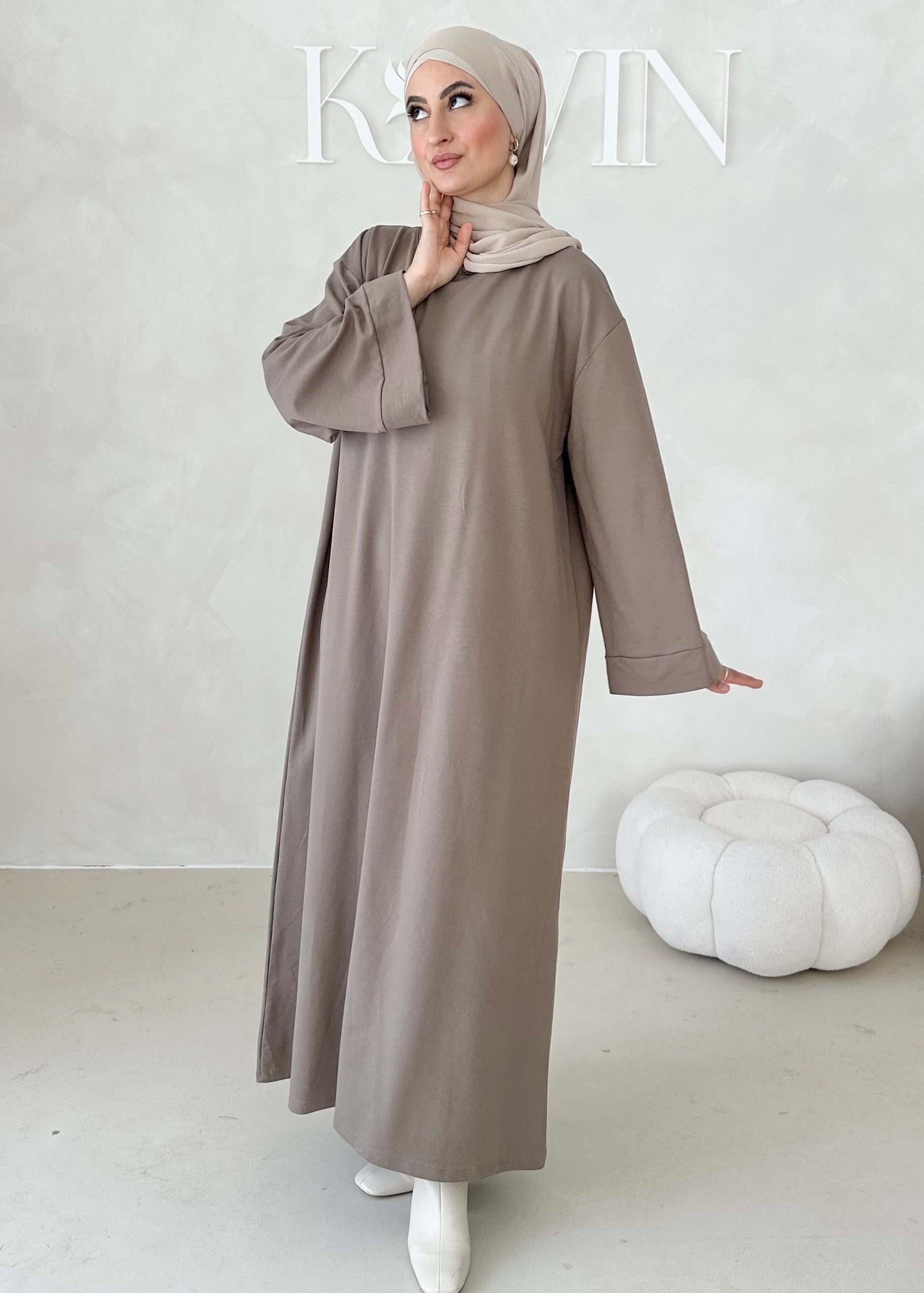 Robe confortable à manches larges