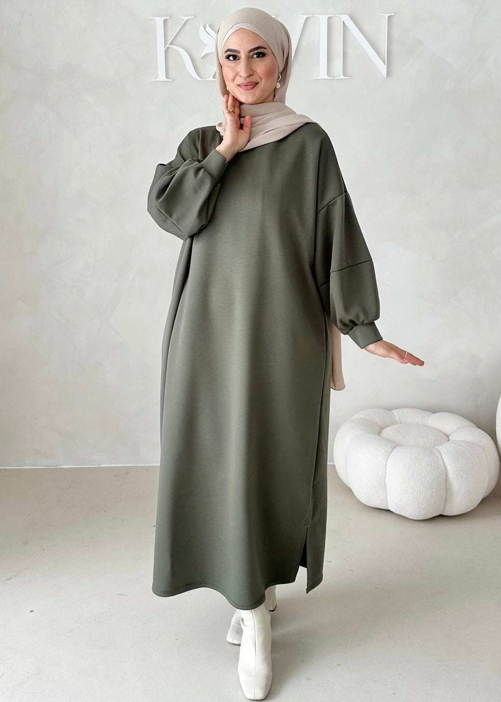 Robe à manches ballon