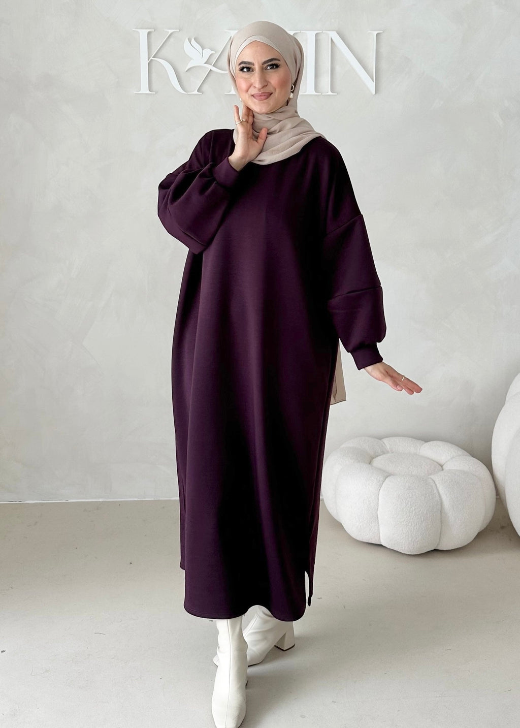 Robe à manches ballon