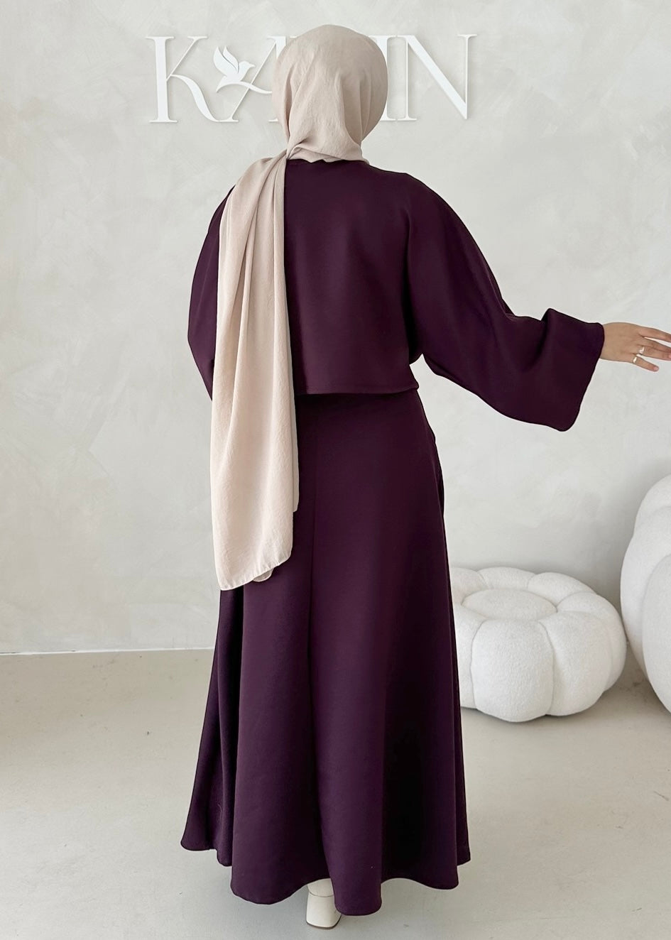 Costume deux pièces à manches larges