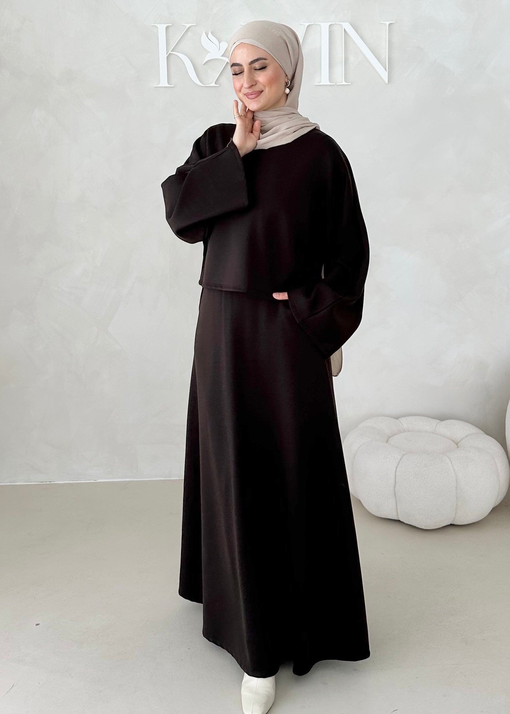 Costume deux pièces à manches larges