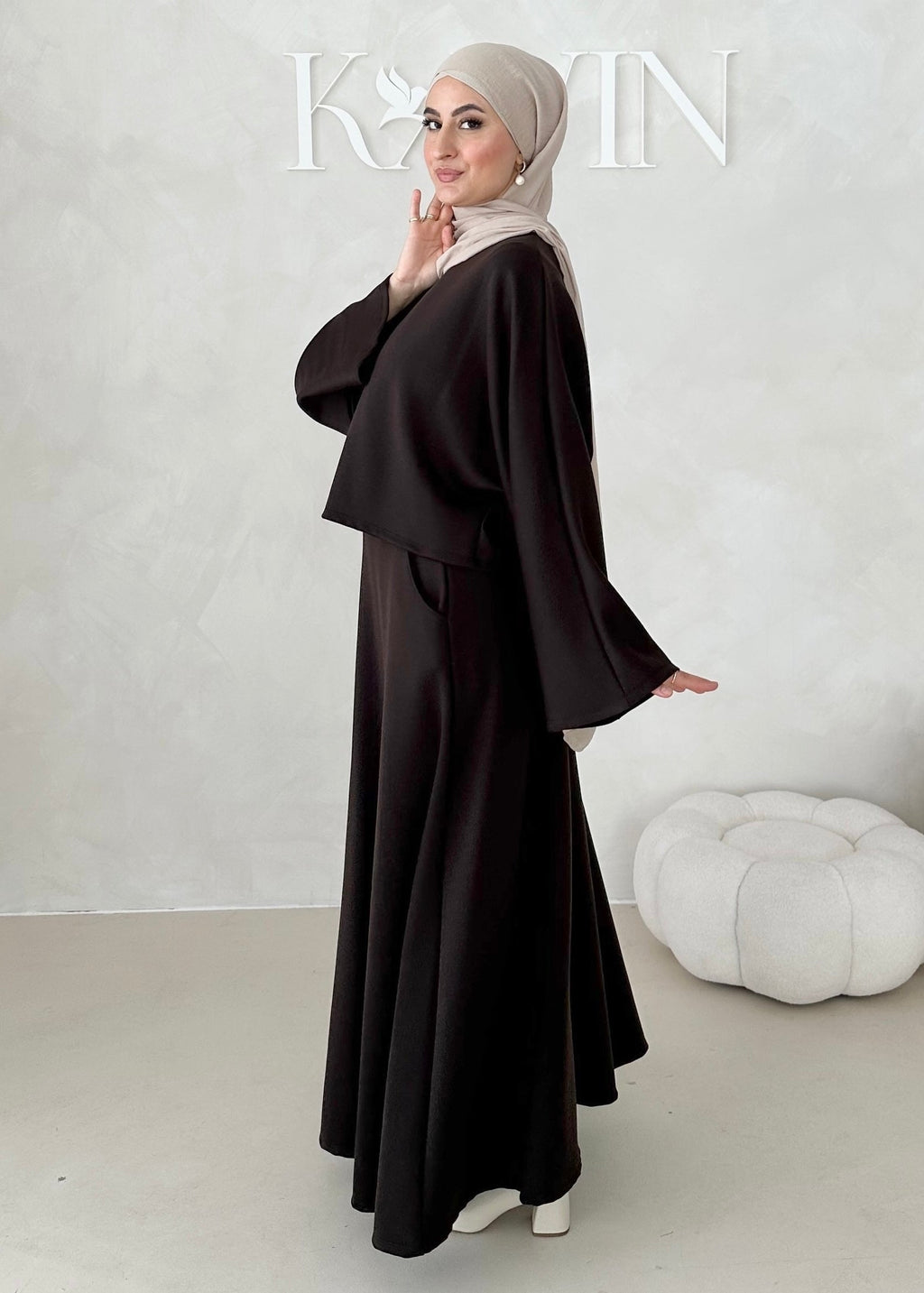 Costume deux pièces à manches larges