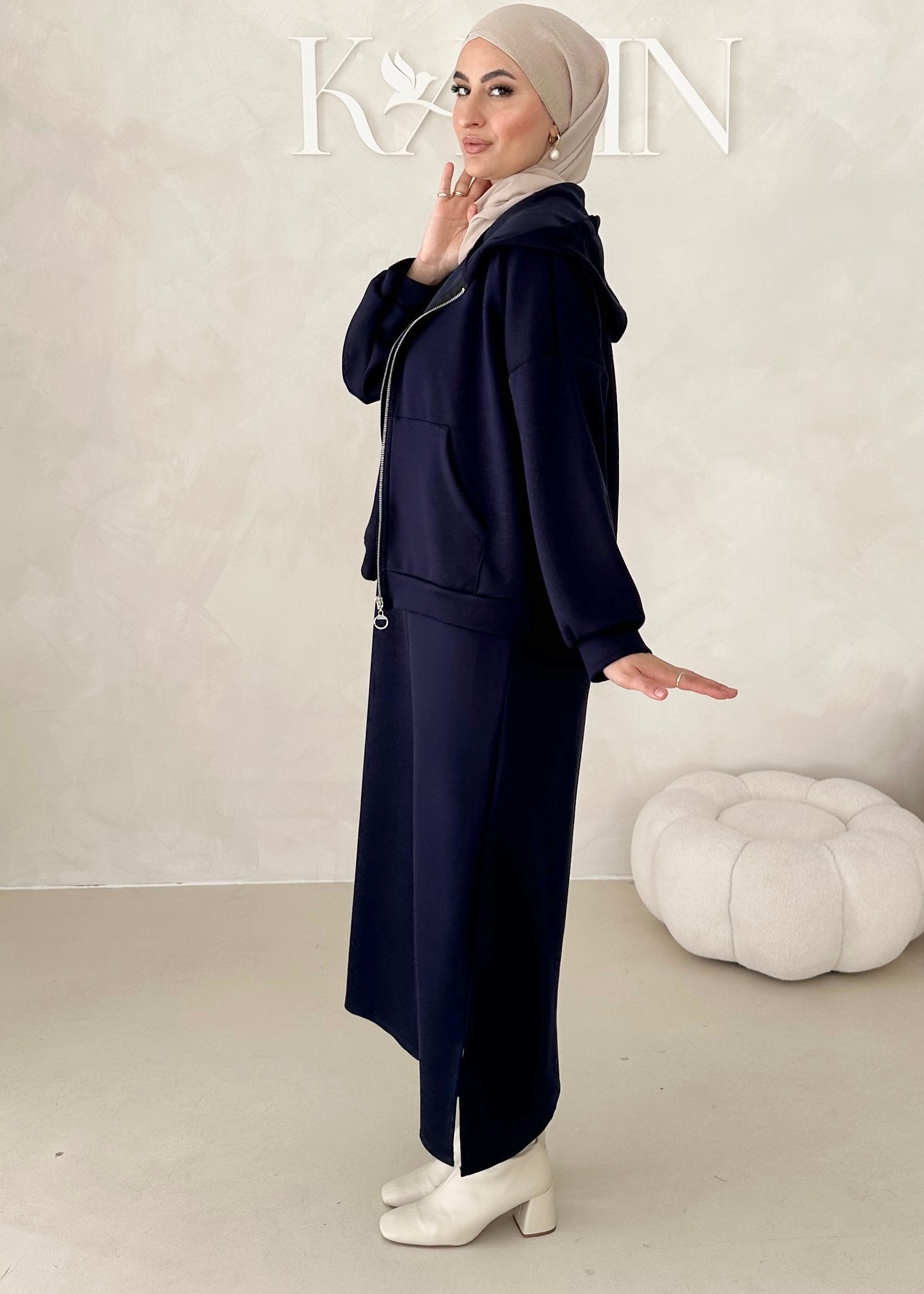 Robe à capuche deux pièces