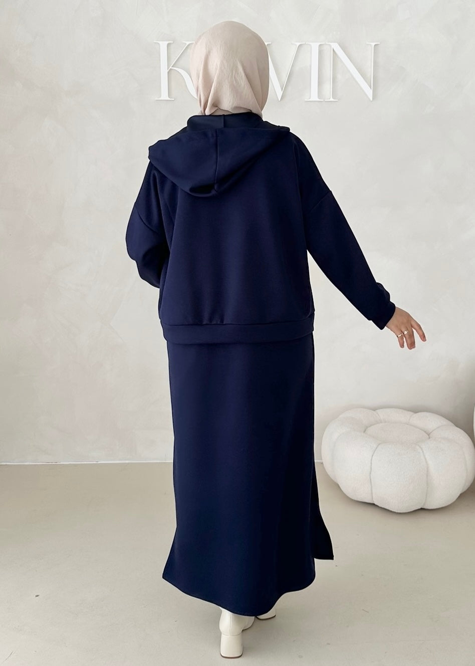 Robe à capuche deux pièces