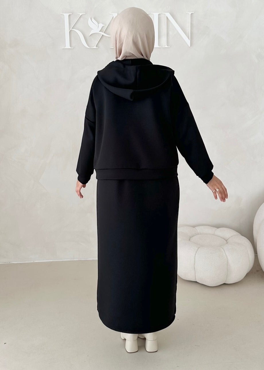 Robe à capuche deux pièces