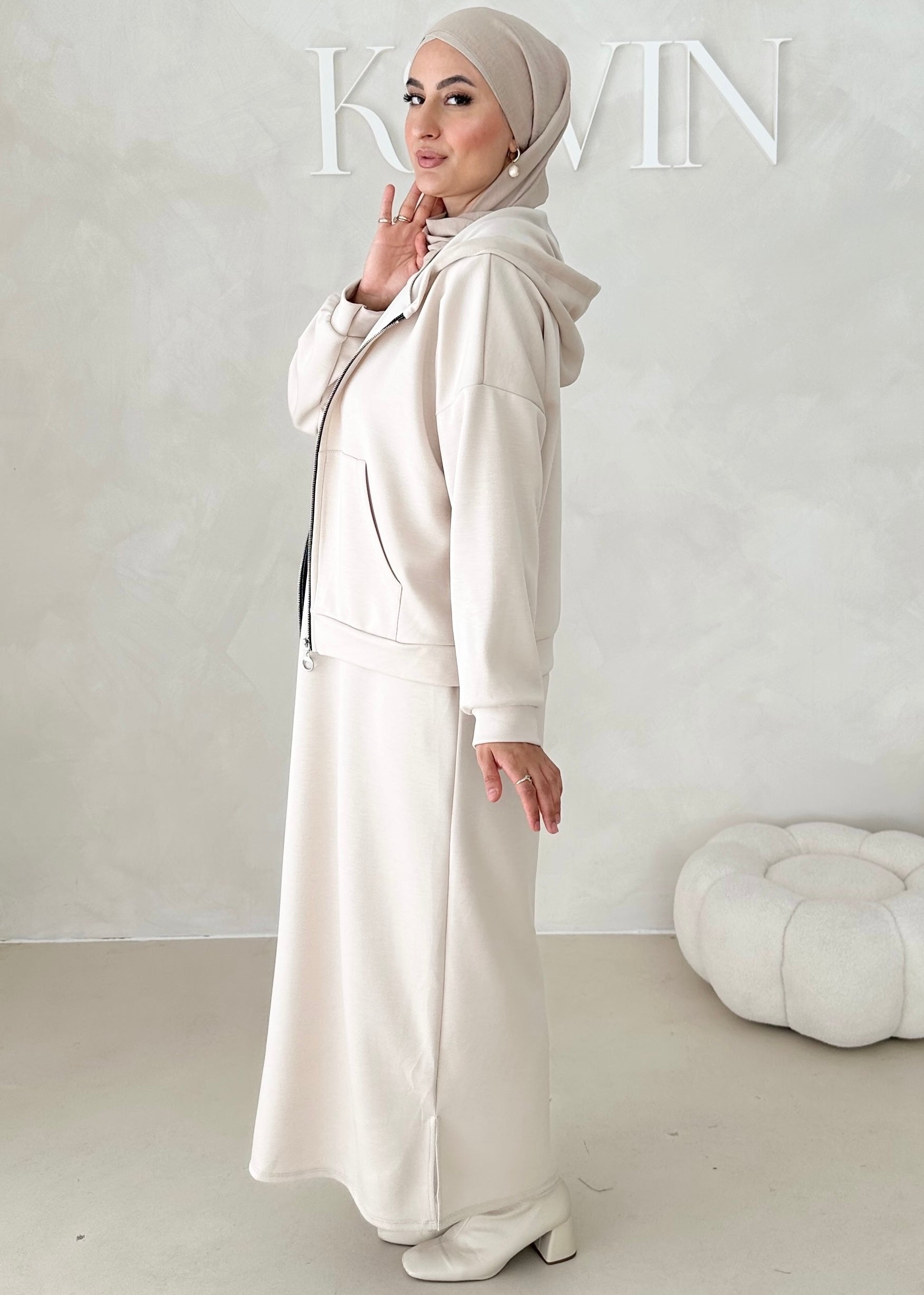 Robe à capuche deux pièces