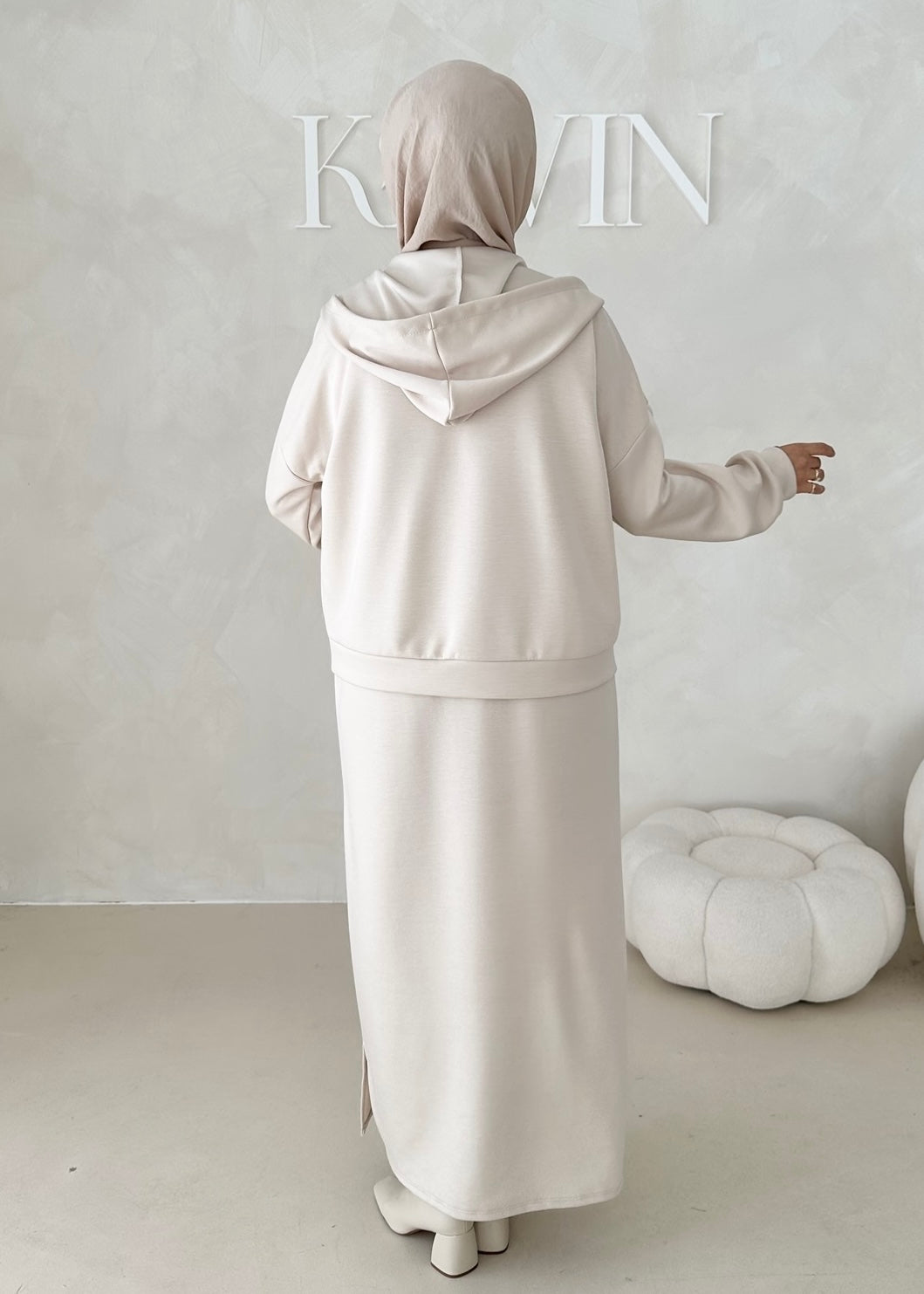 Robe à capuche deux pièces