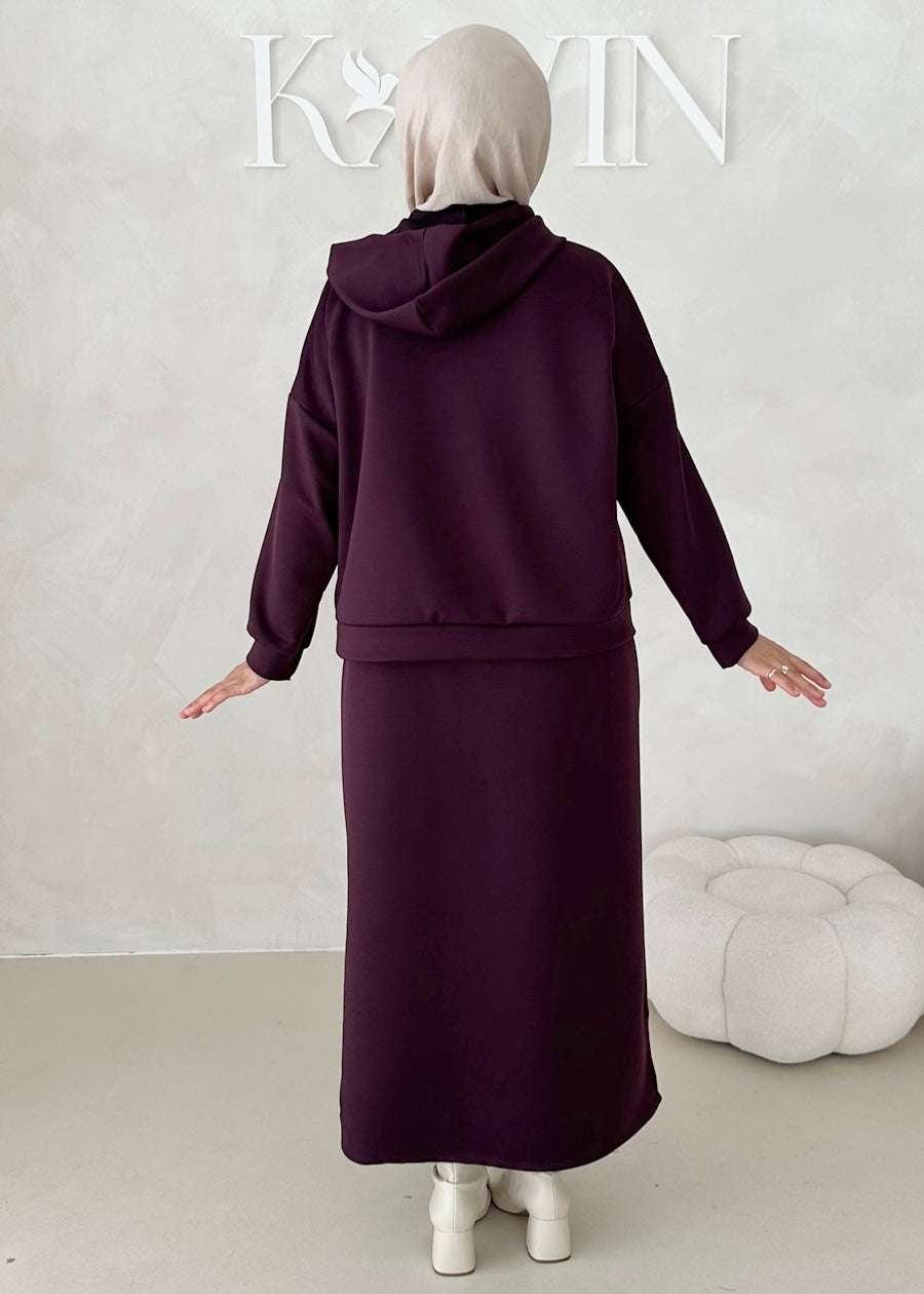 Robe à capuche deux pièces