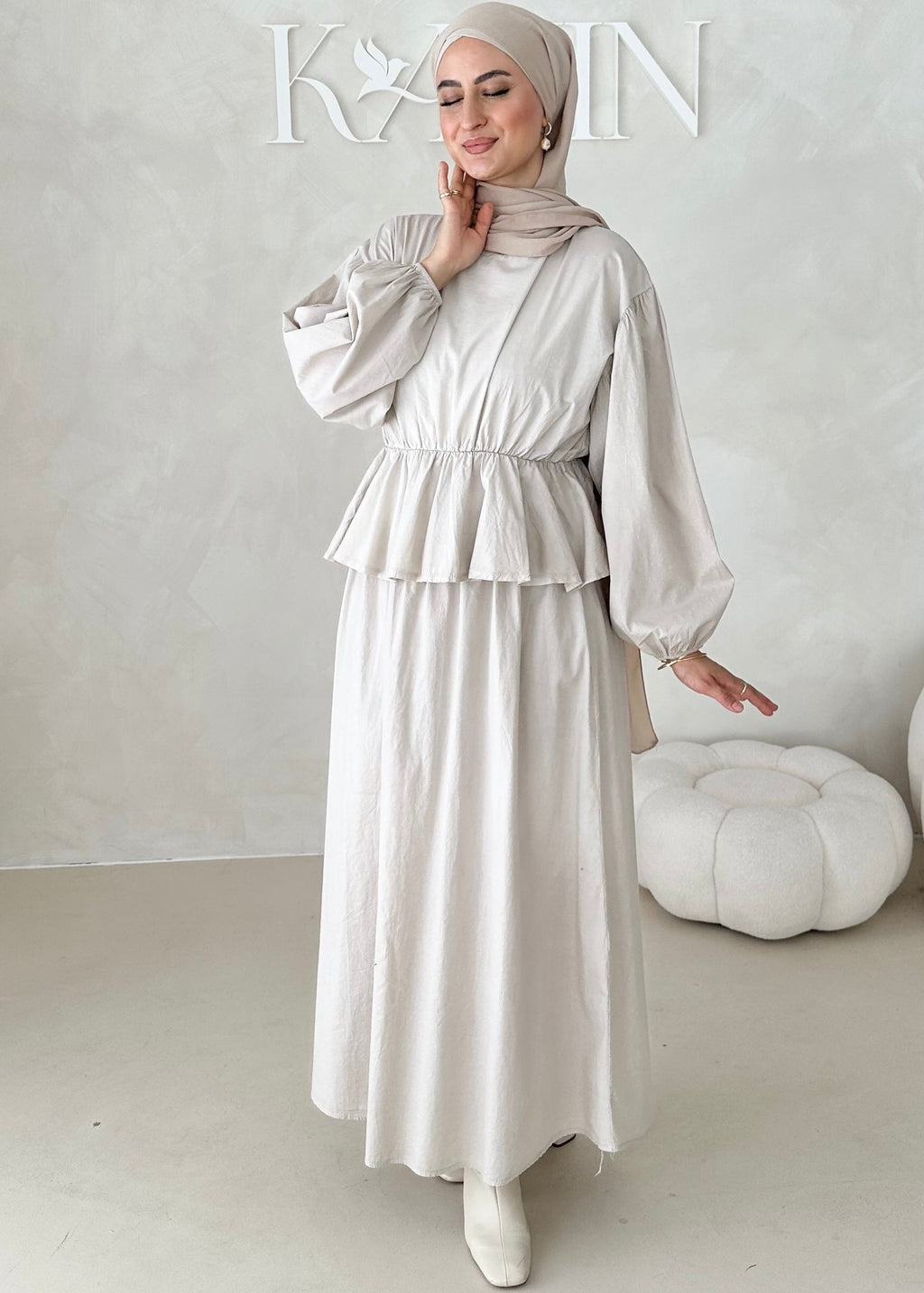 Costume deux pièces à volants