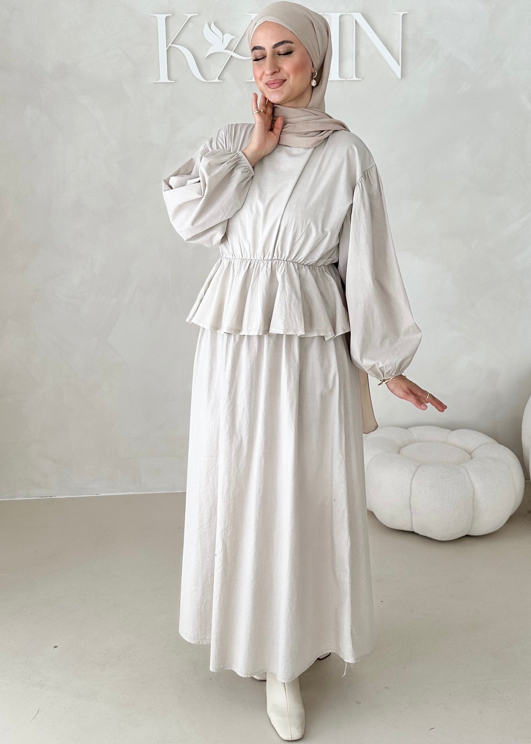 Costume deux pièces à volants