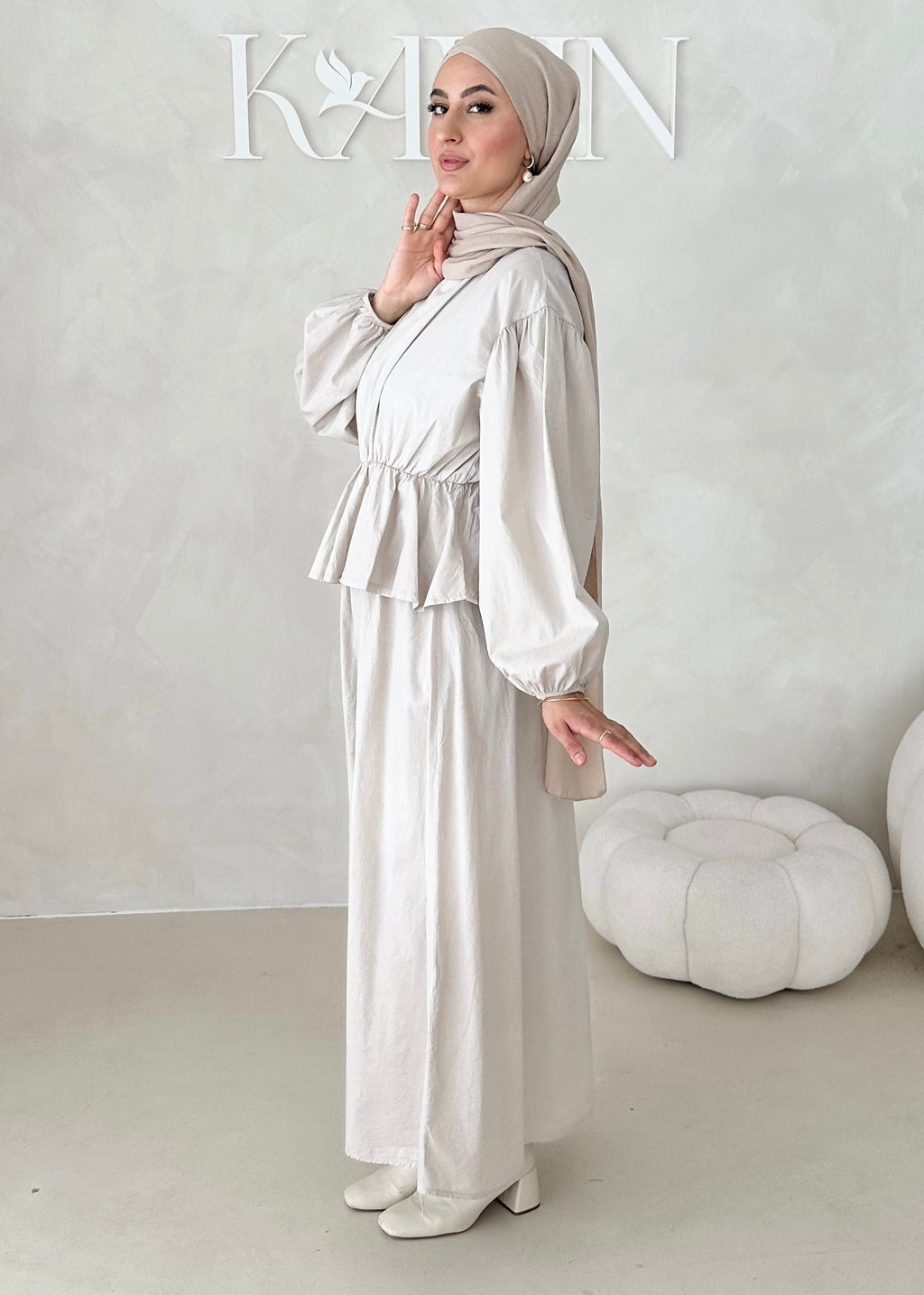 Costume deux pièces à volants