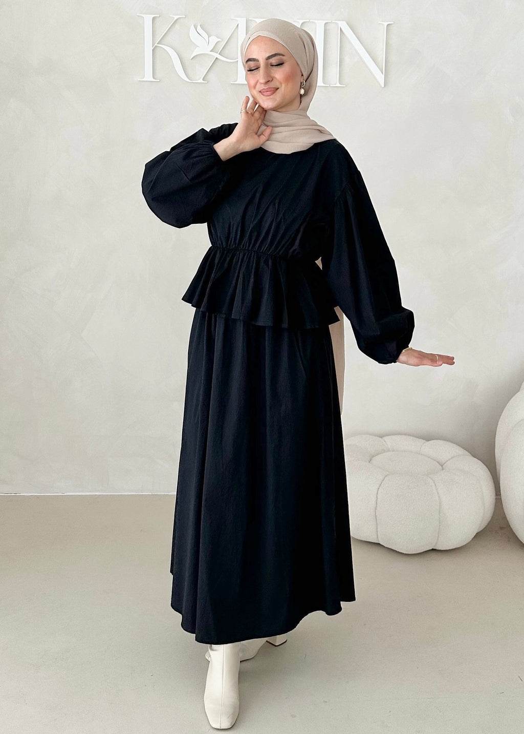 Costume deux pièces à volants