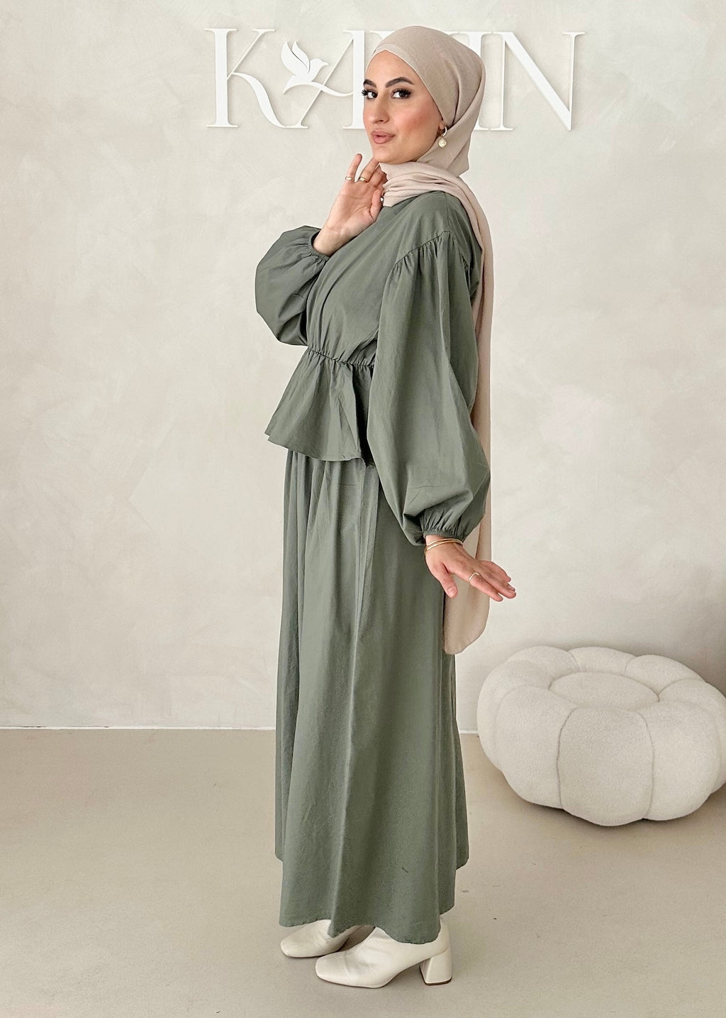 Costume deux pièces à volants