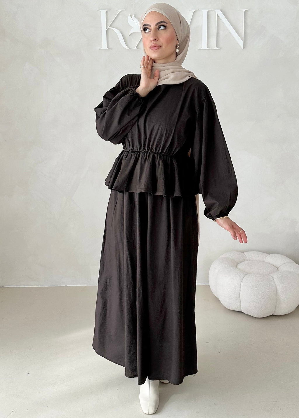 Costume deux pièces à volants