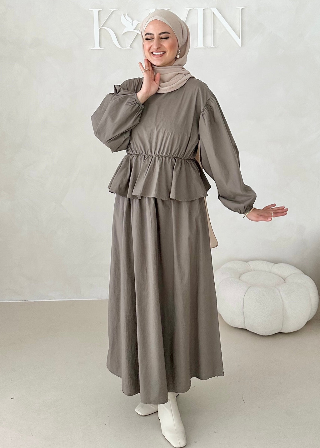 Costume deux pièces à volants