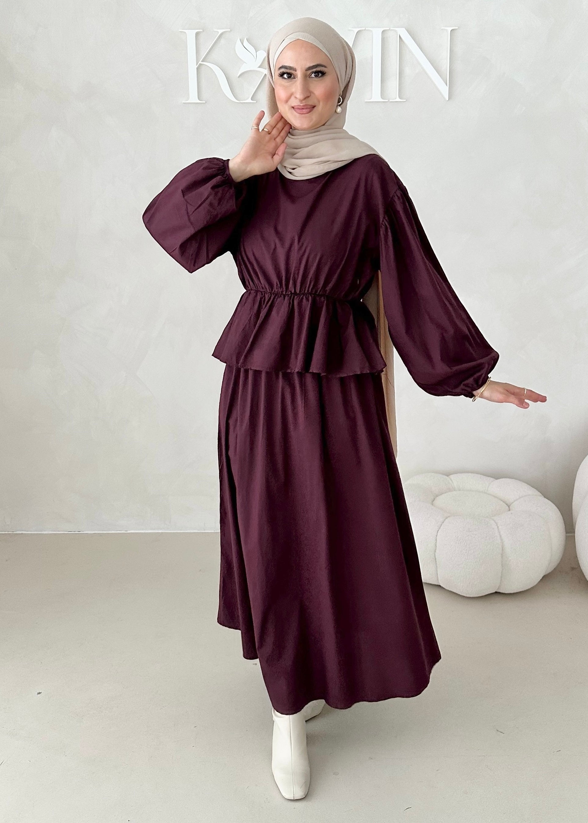 Costume deux pièces à volants