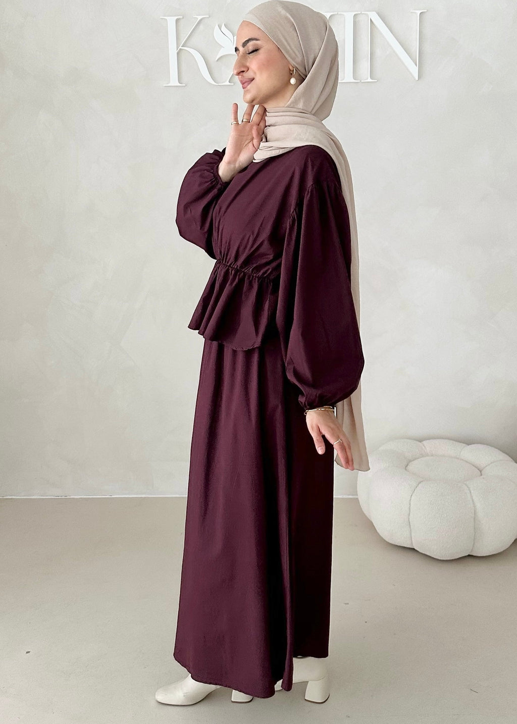 Costume deux pièces à volants