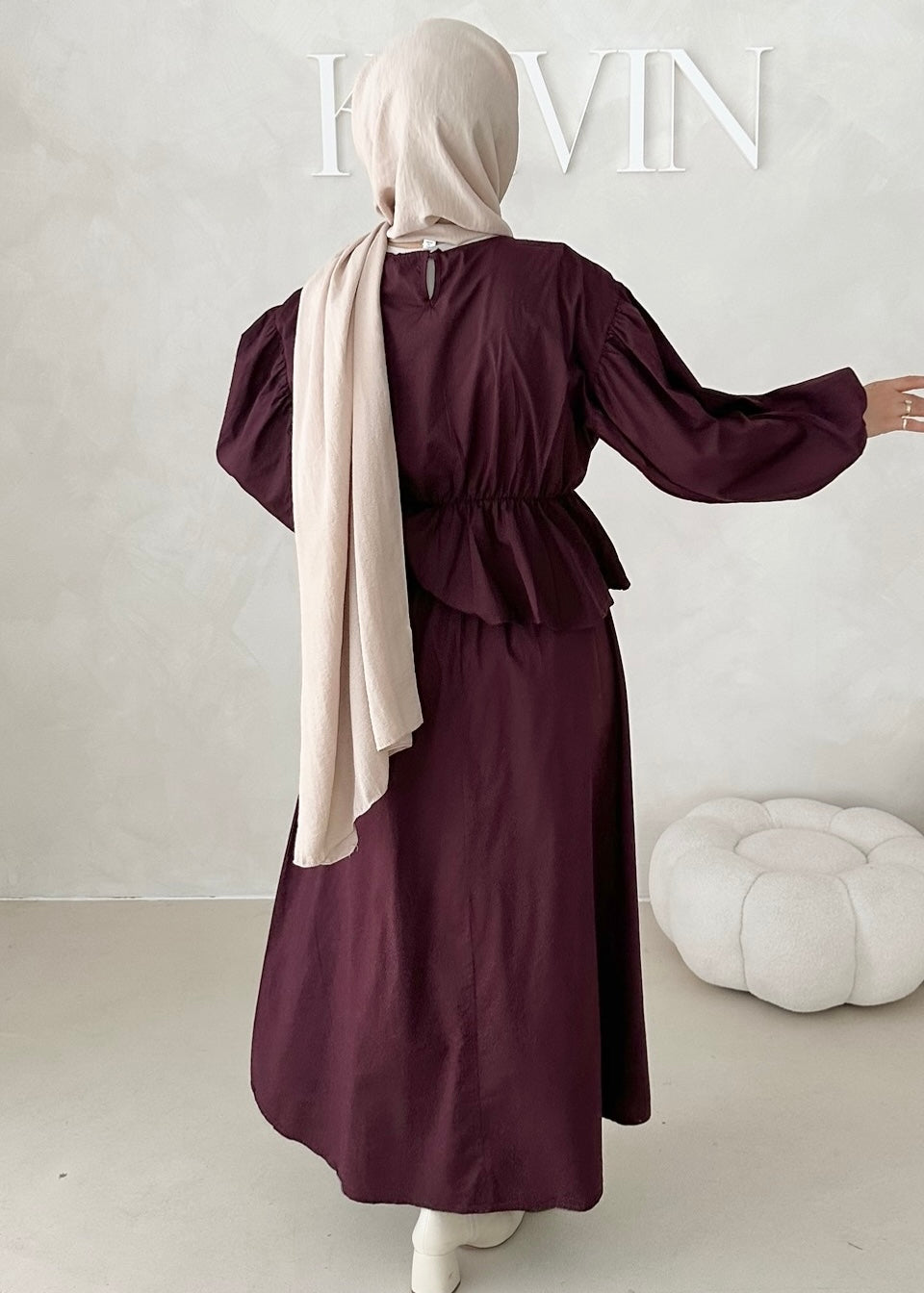 Costume deux pièces à volants