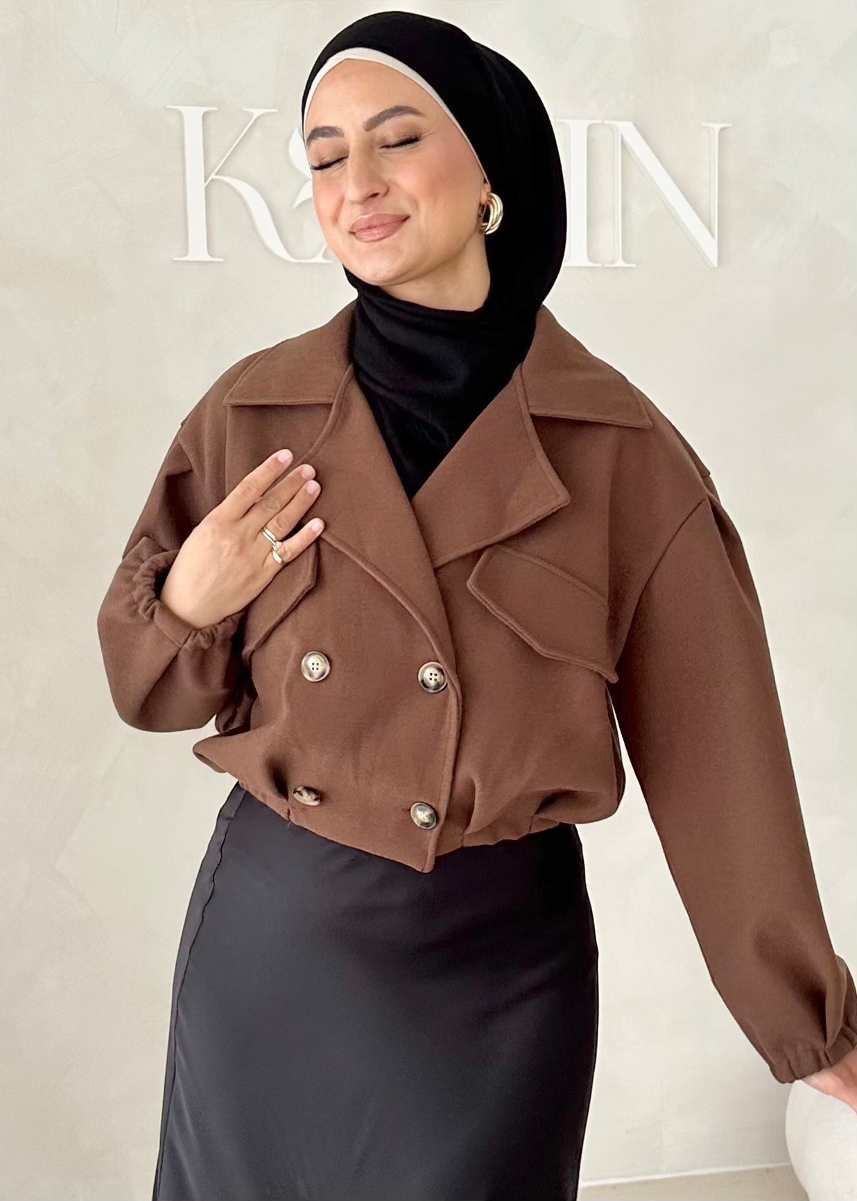 Veste look city avec élastique