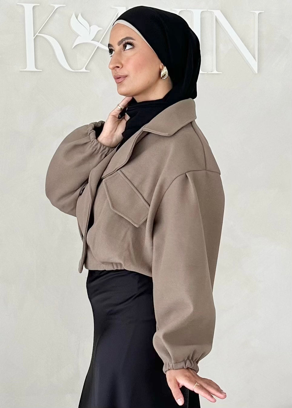 Veste look city avec élastique