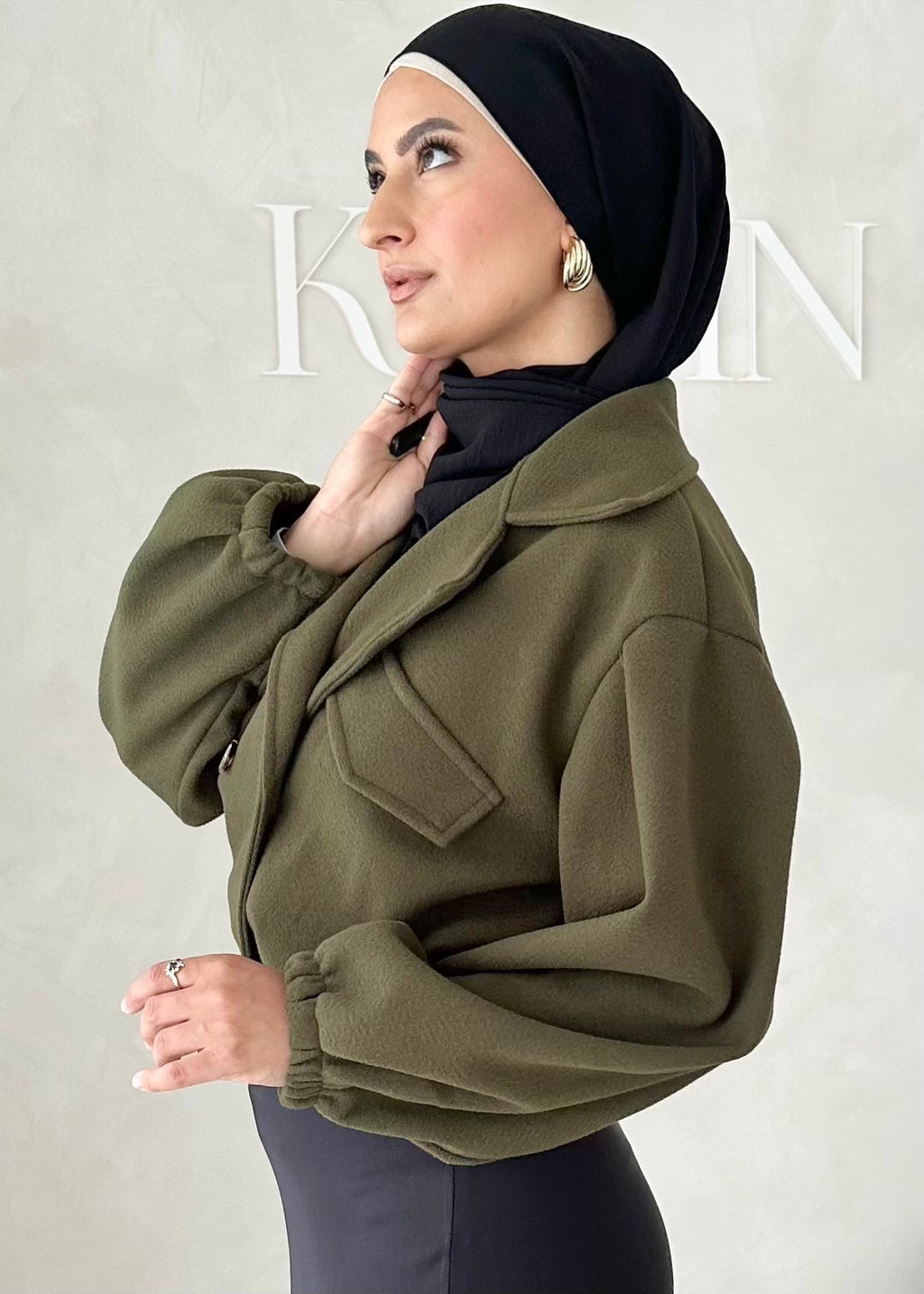 Veste look city avec élastique