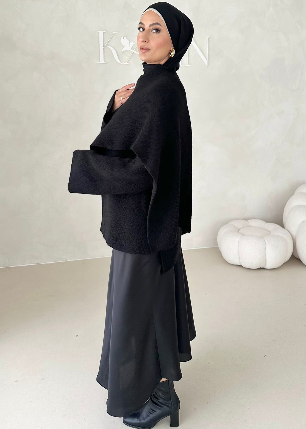 Veste COURTE avec écharpe