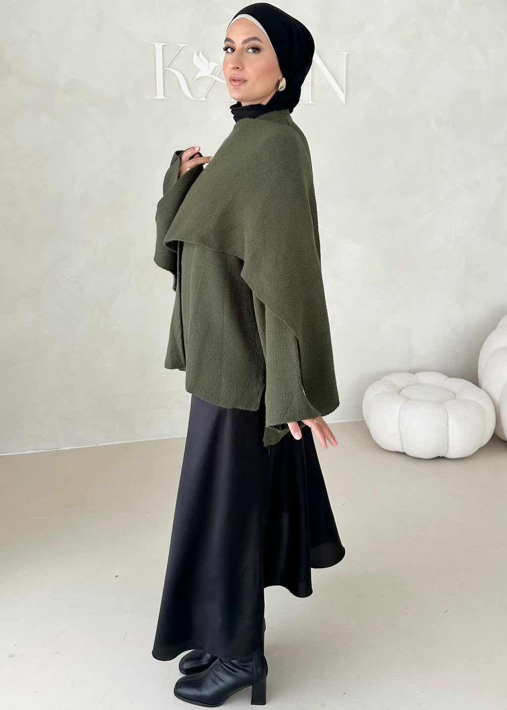 Veste COURTE avec écharpe