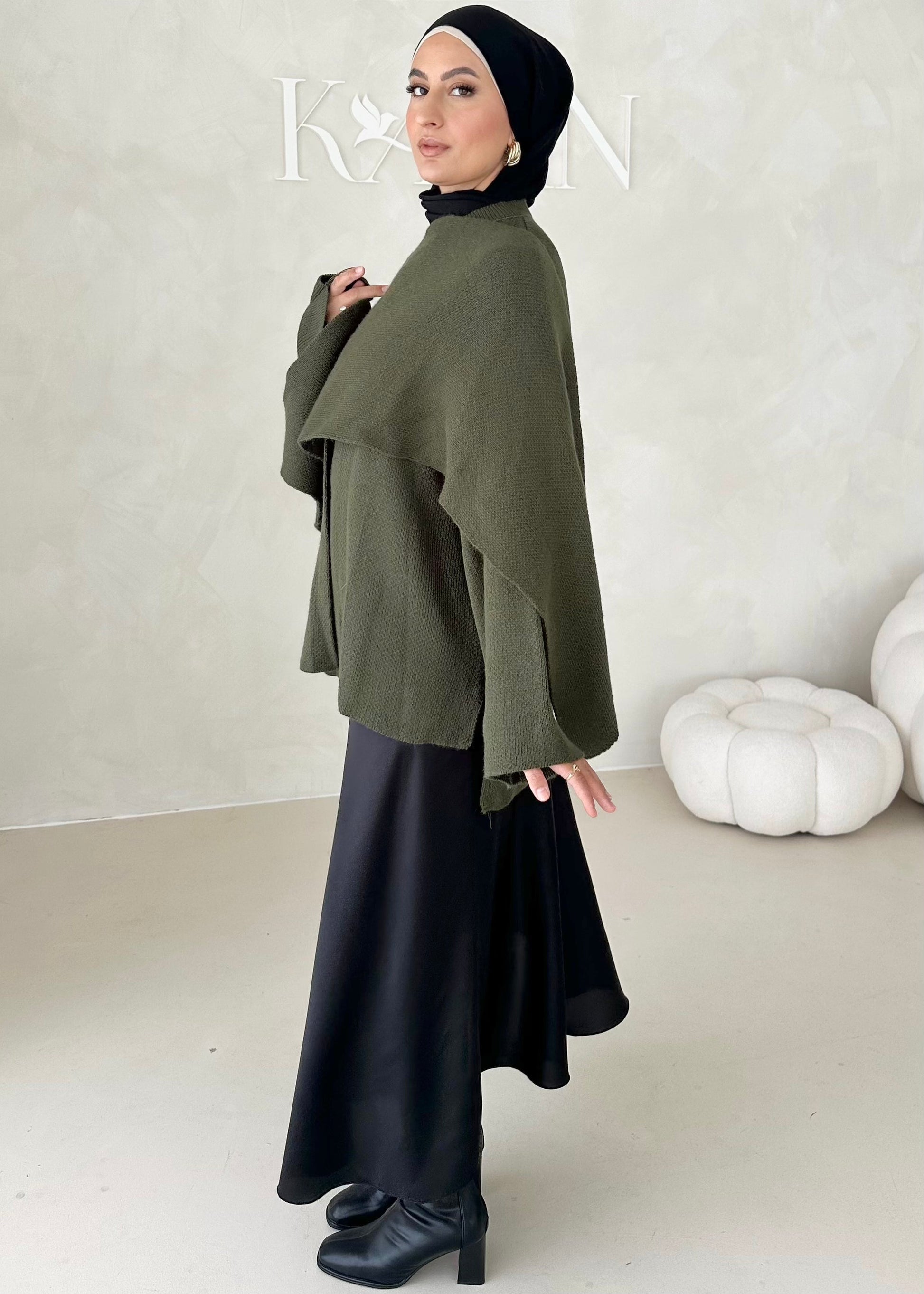 Veste COURTE avec écharpe