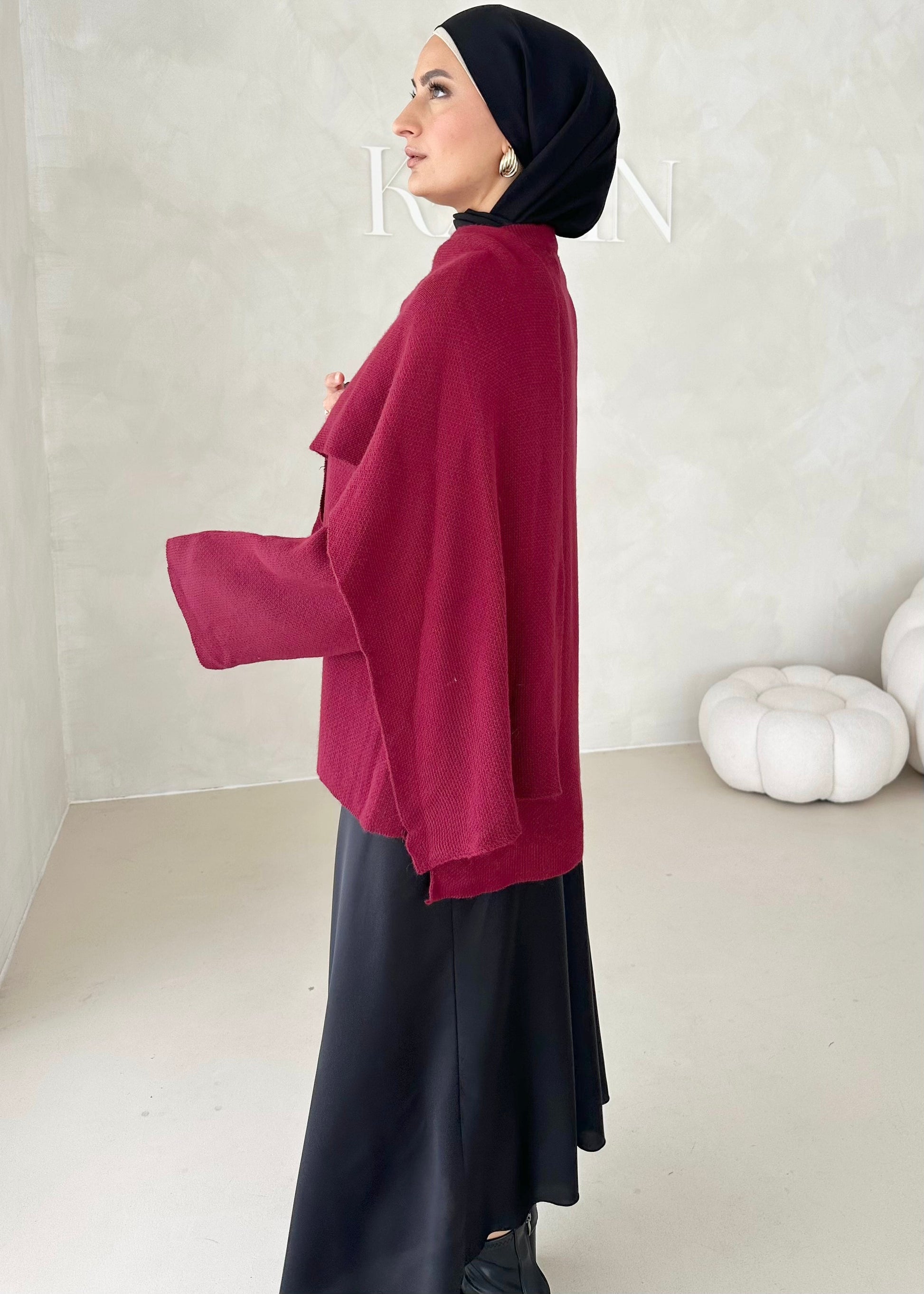 Veste COURTE avec écharpe