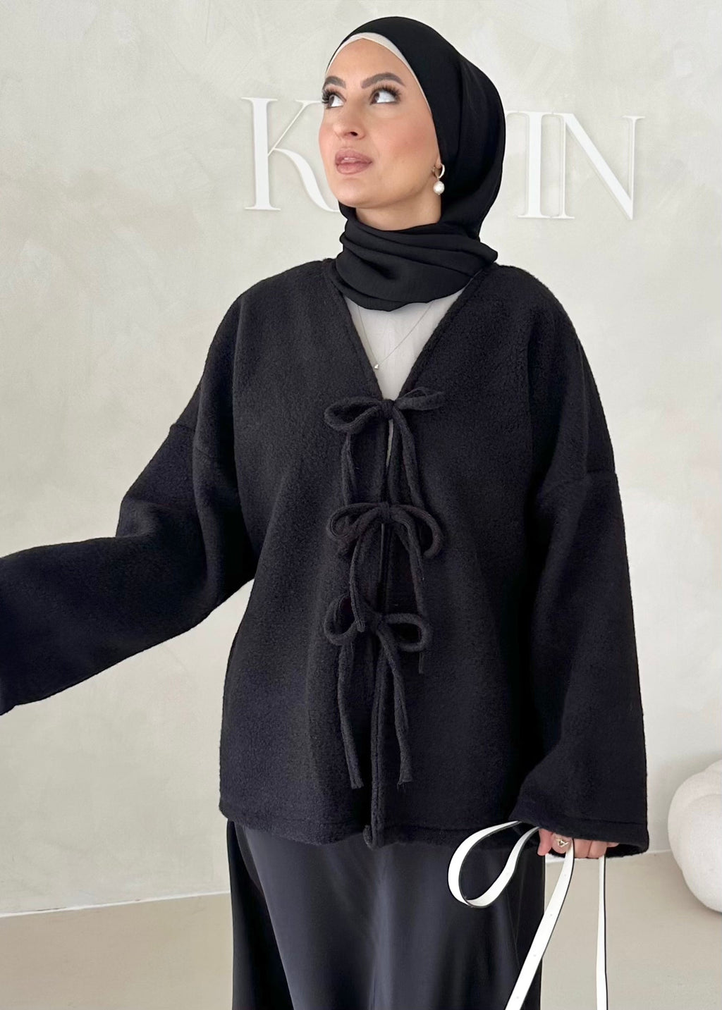 Veste avec détails à lacets