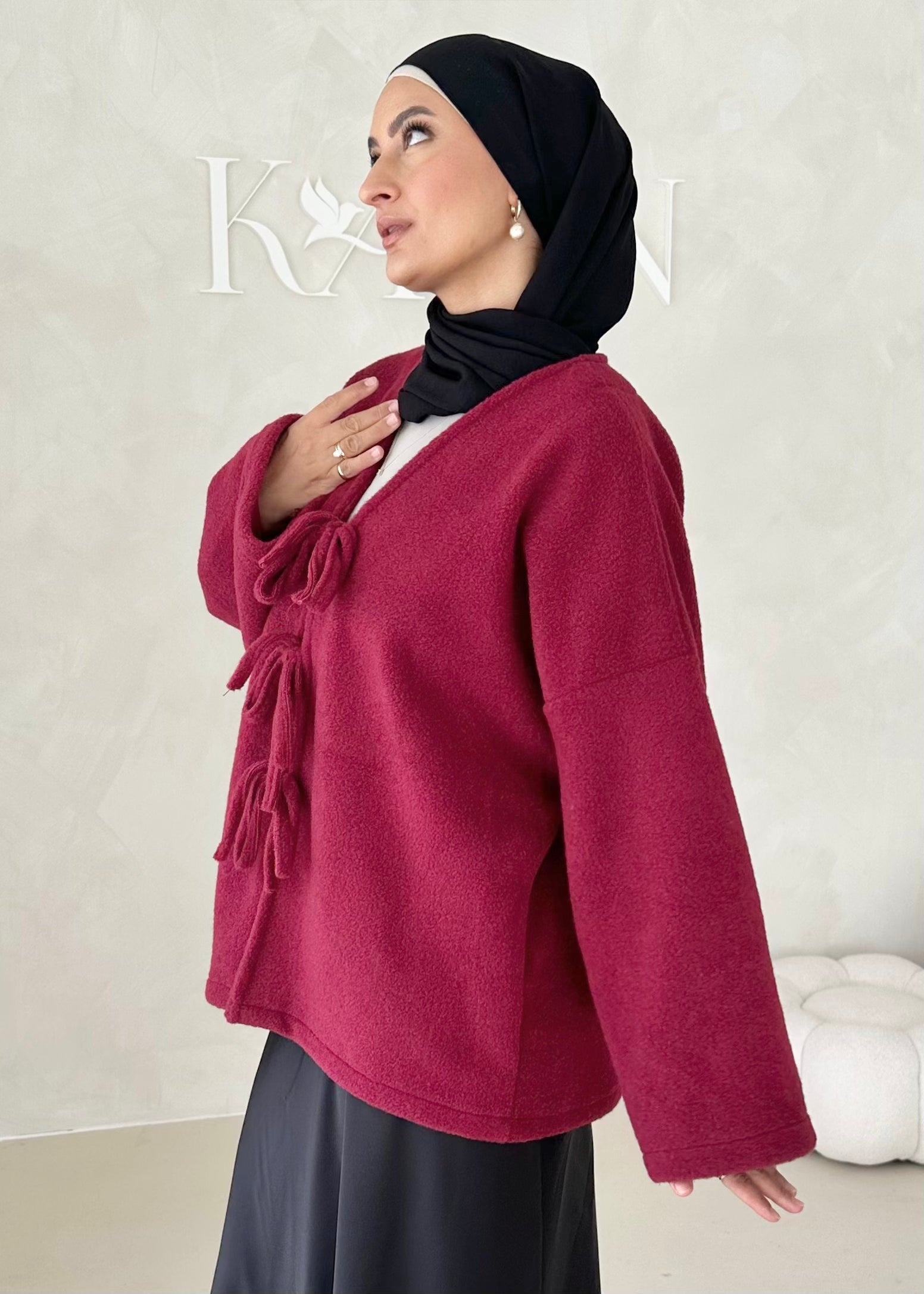 Veste avec détails à lacets