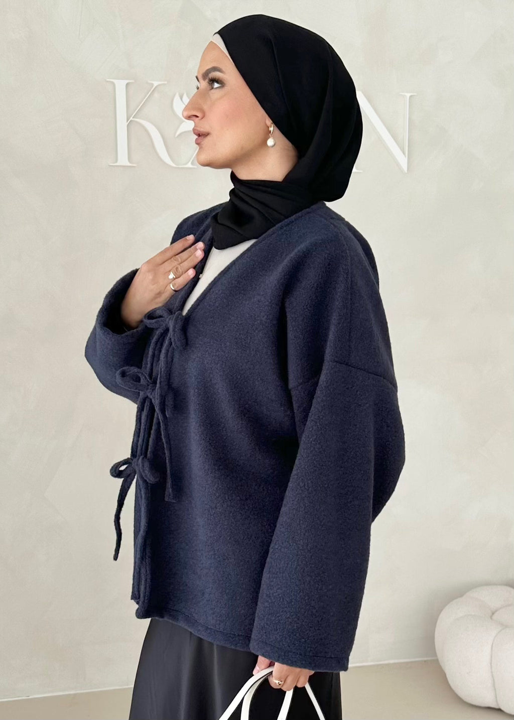 Veste avec détails à lacets